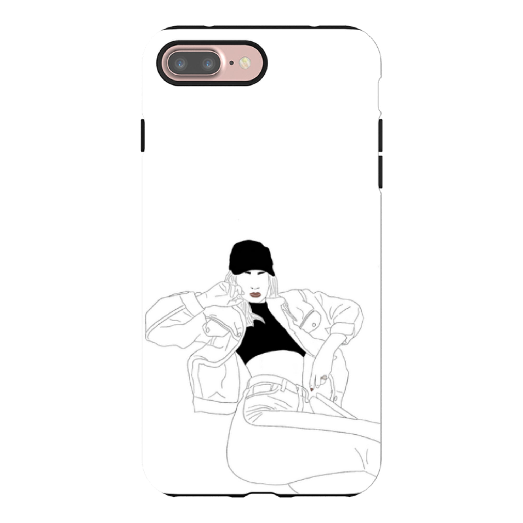 Black Cap by Keagan Haight - iPhone Tough Case