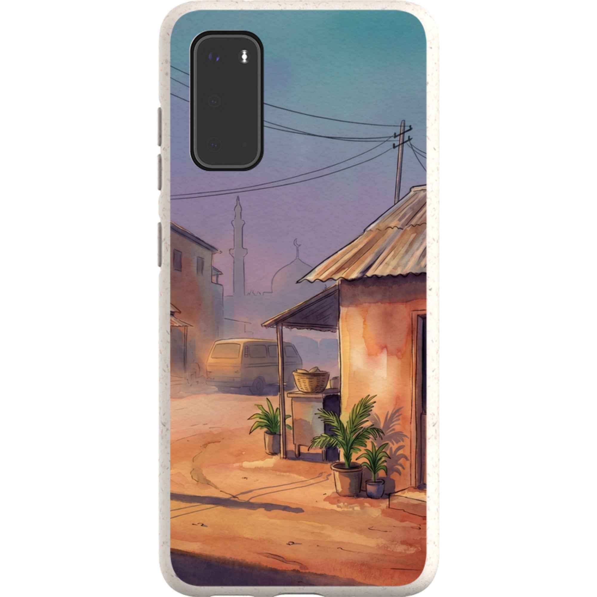 City Edge Quiet Street by Tobi Akinyemi - Samsung Galaxy Bio-degradable Case