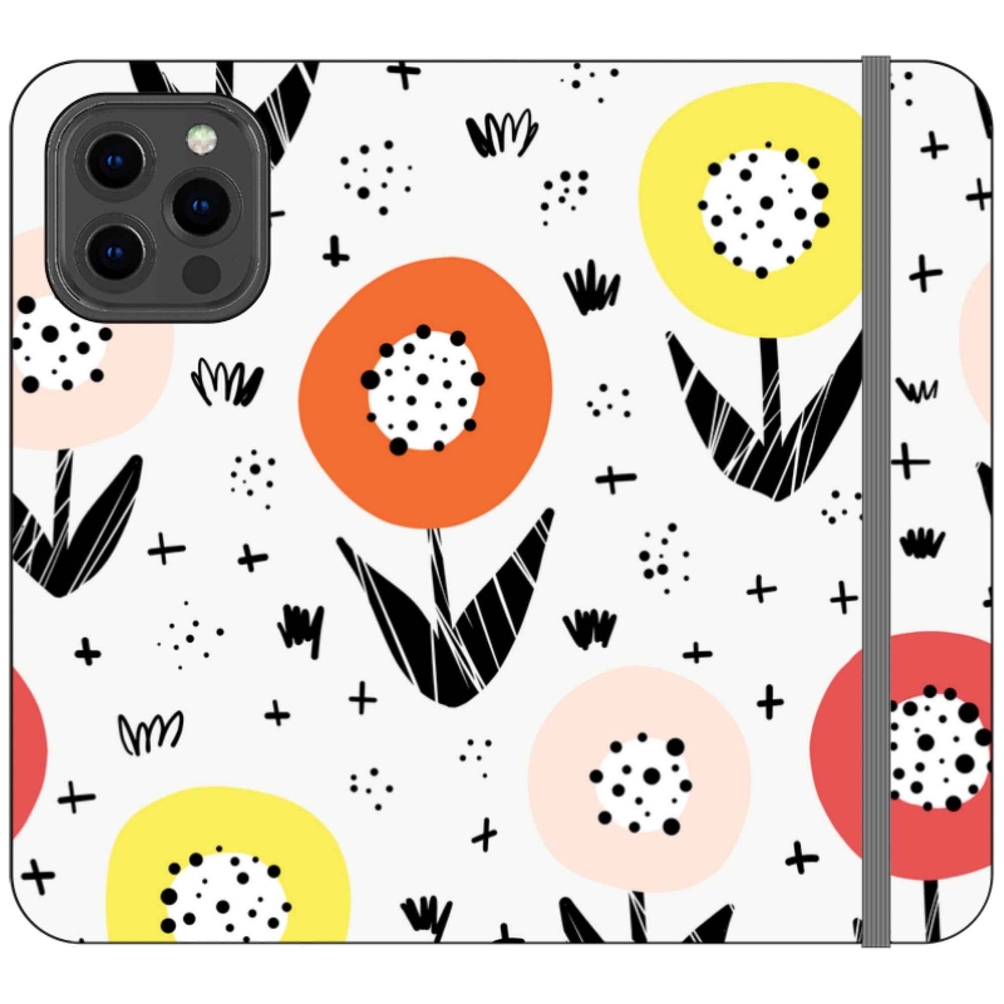Botanical Doodle — iPhone 13 Pro Max Wallet Case — Finnaij