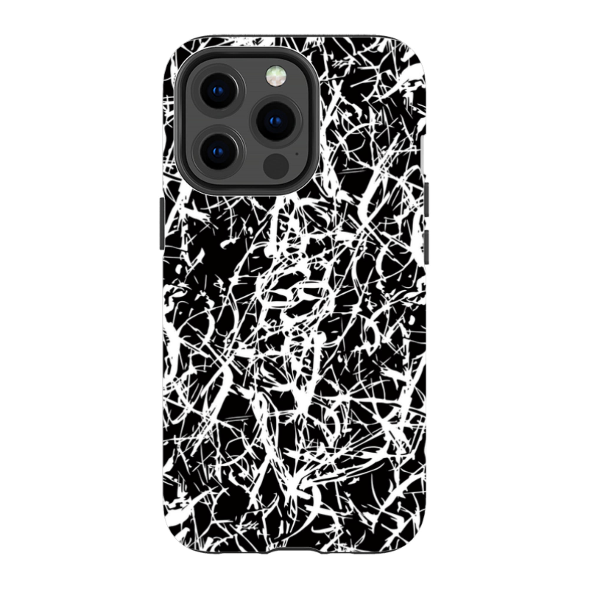 Black-White Grunge — Apple iPhone Tough Case — Finnaij