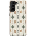 Birch and Linen Pattern by Elsi Vaarala — S21 Samsung Galaxy Bio-degradable Case — Finnaij