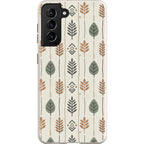 Birch and Linen Pattern by Elsi Vaarala — S21 Samsung Galaxy Bio-degradable Case — Finnaij