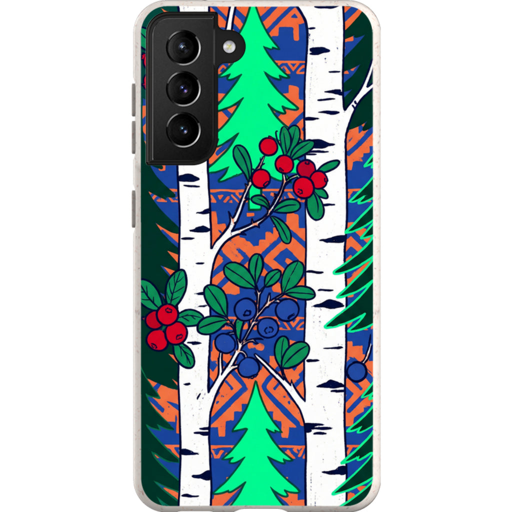 Nordic Forest by Aino Kallio — S21 Samsung Galaxy Bio-degradable Case — Finnaij