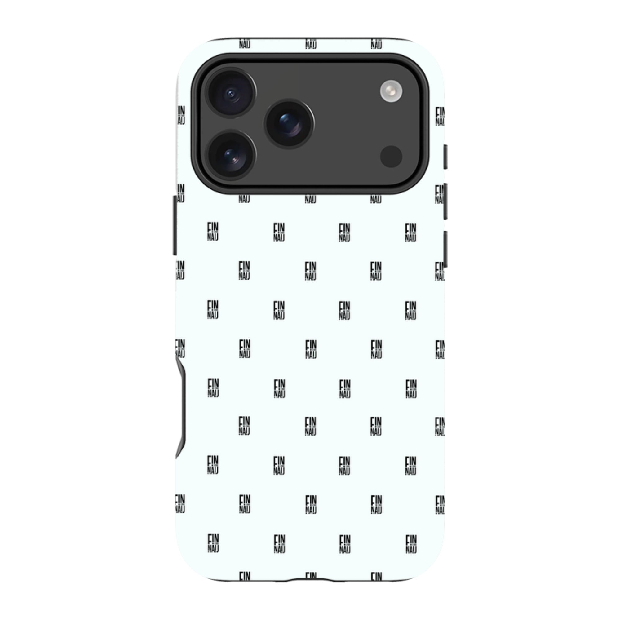 Monogram Snow — iPhone 17 Pro Max Magsafe Tough Case — Finnaij