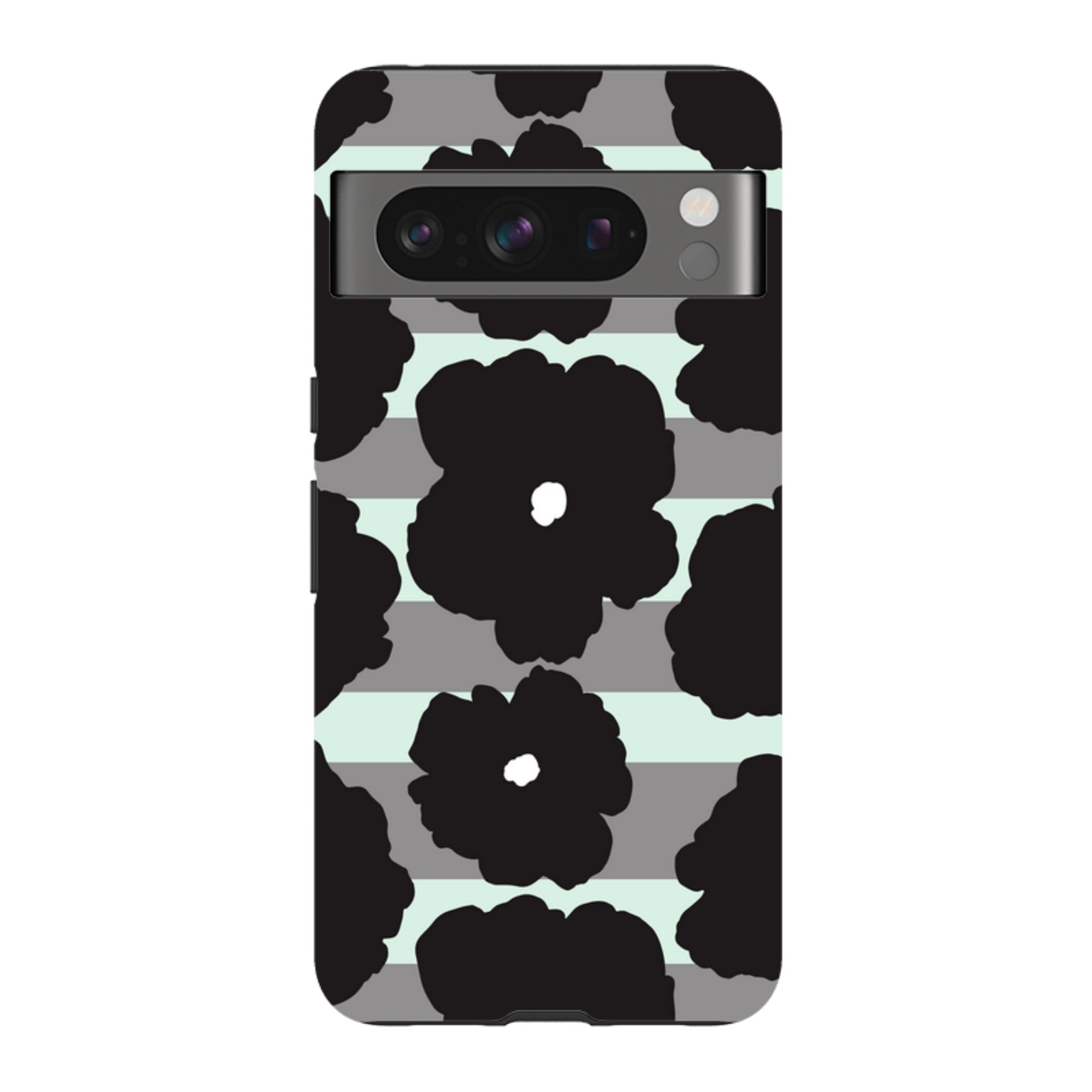 Bold Floral Black — Google Tough Case — Finnaij