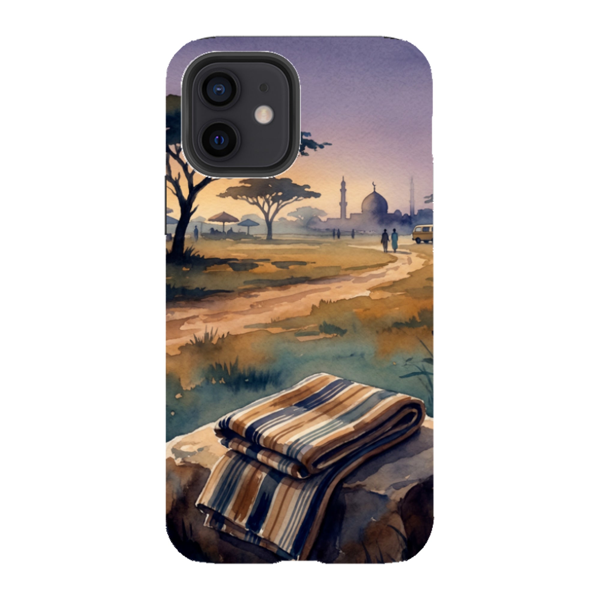 Aso-Oke Accent in the Landscape by Tobi Akinyemi - iPhone Tough Case