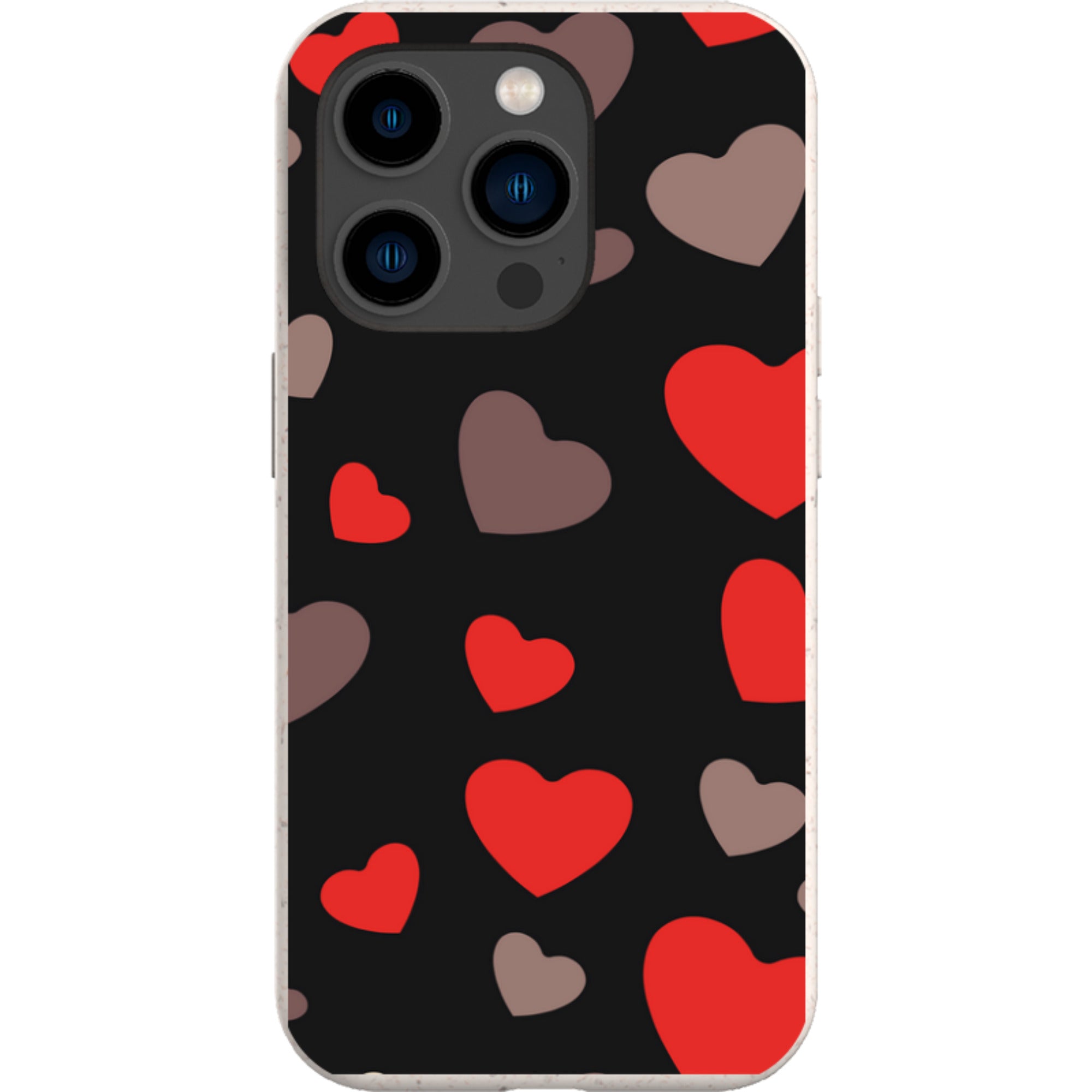 Red Hearts — iPhone 14 Pro iPhone Bio-degradable Case — Finnaij