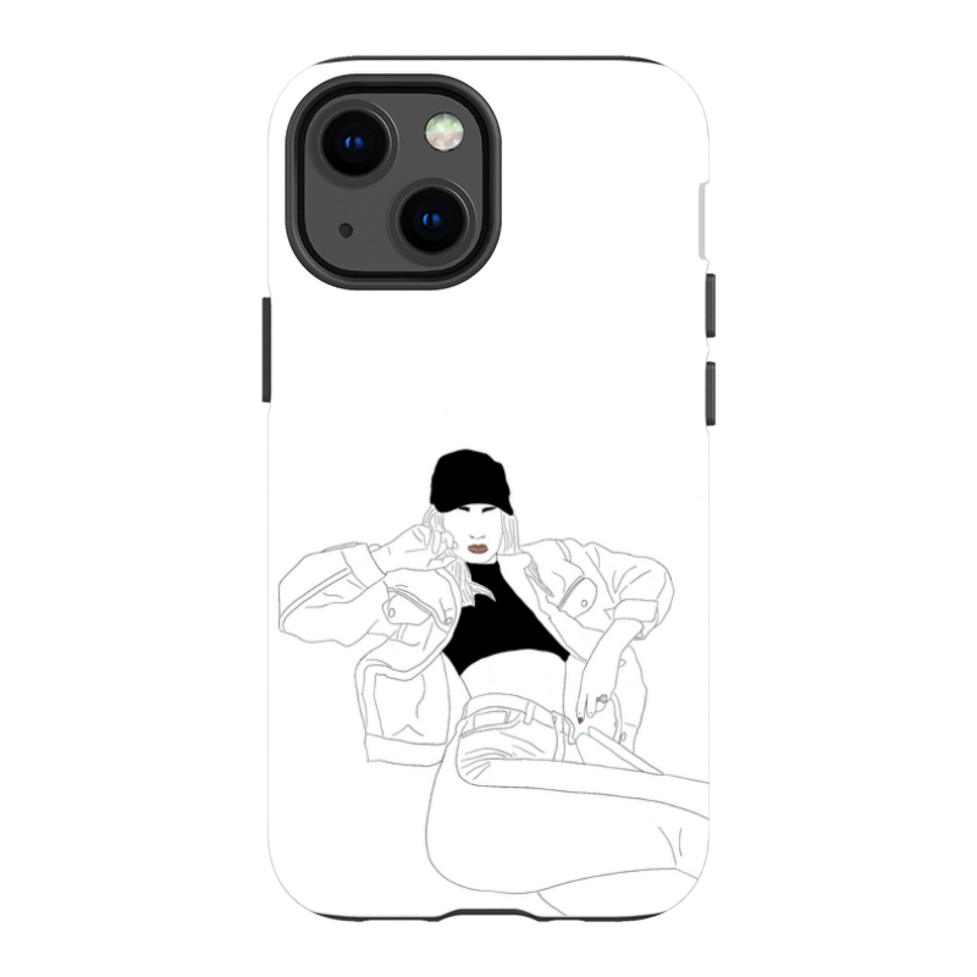 Black Cap by Keagan Haight - iPhone Tough Case
