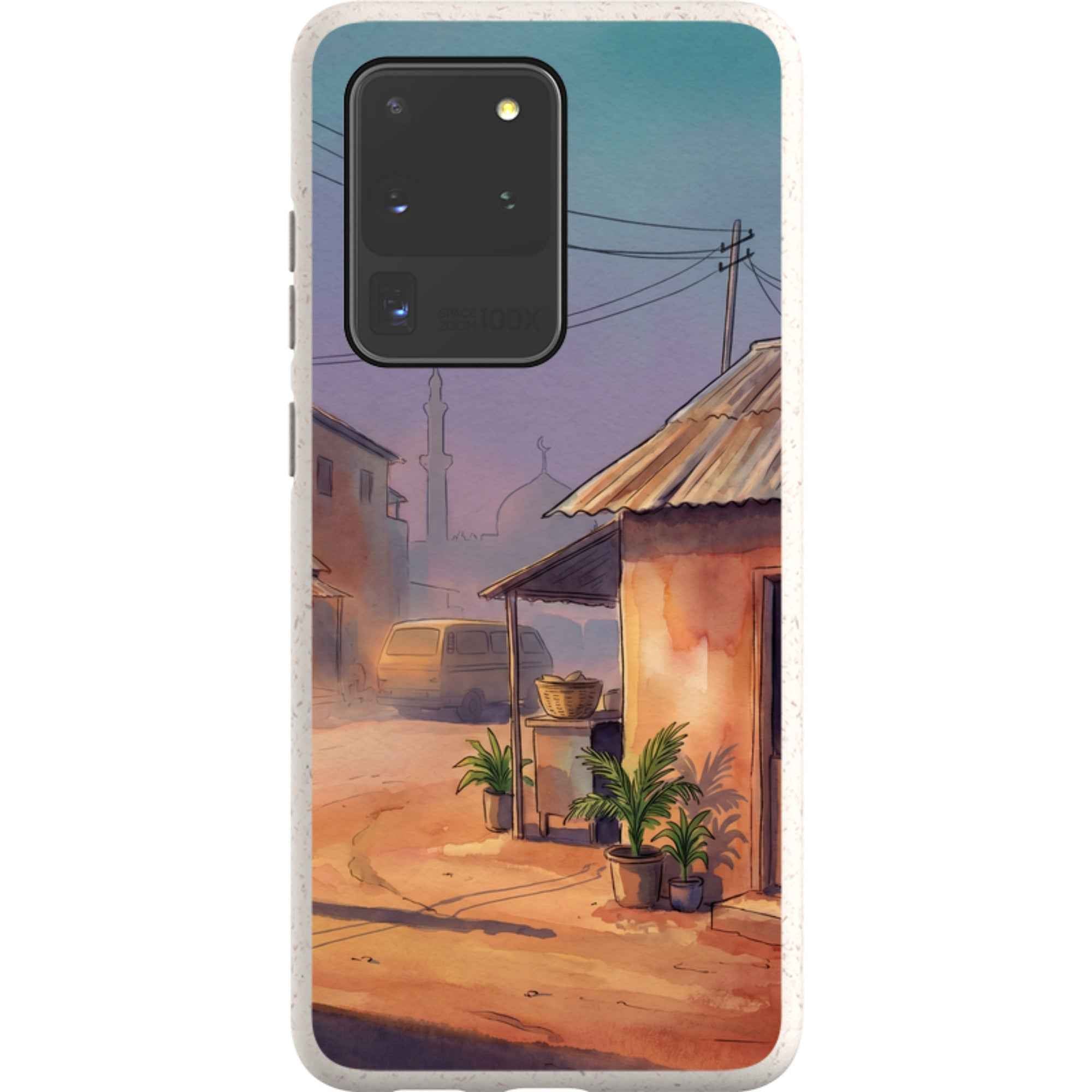 City Edge Quiet Street by Tobi Akinyemi - Samsung Galaxy Bio-degradable Case