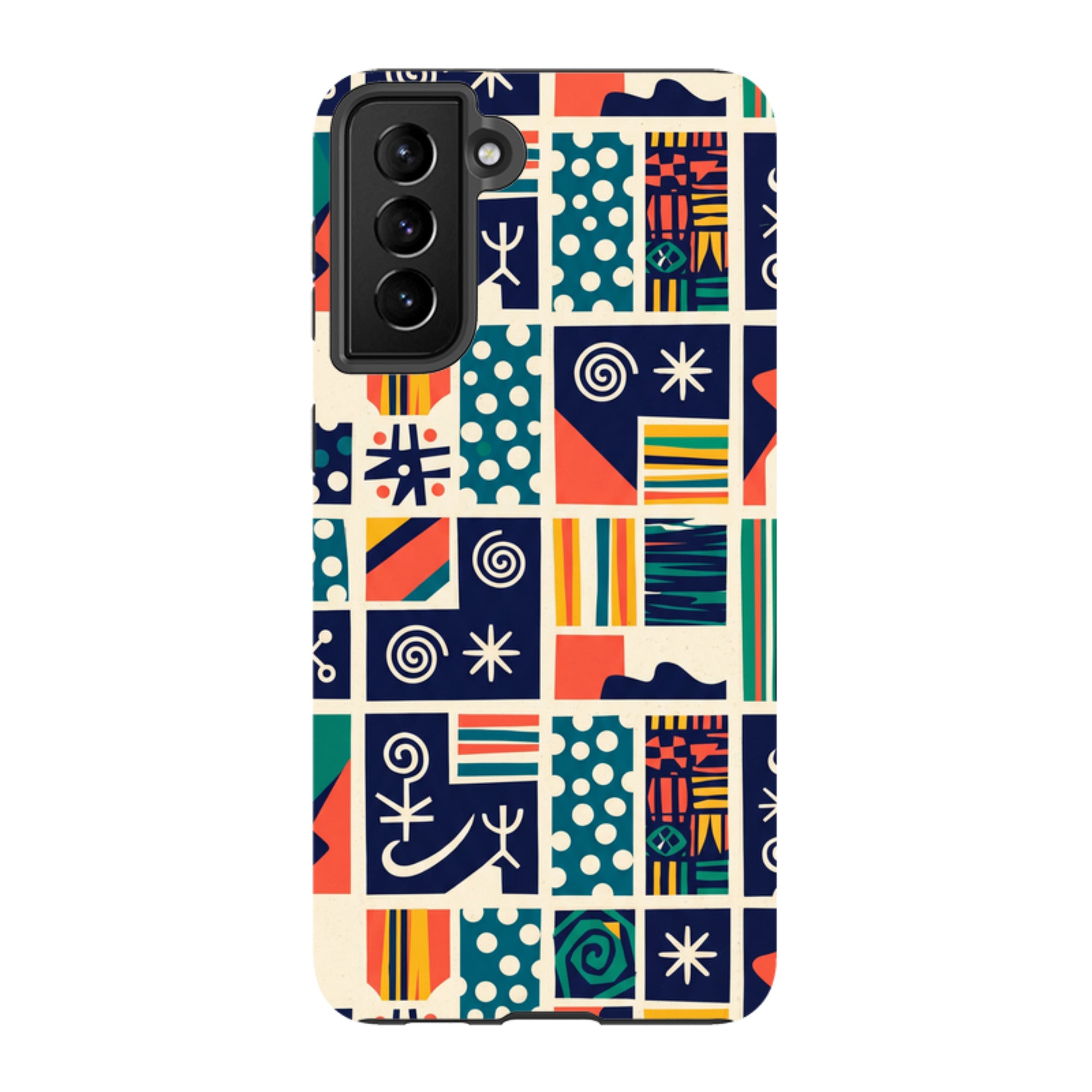 Coastal Indigo Tiles by Ada Okoye - Samsung Tough Case