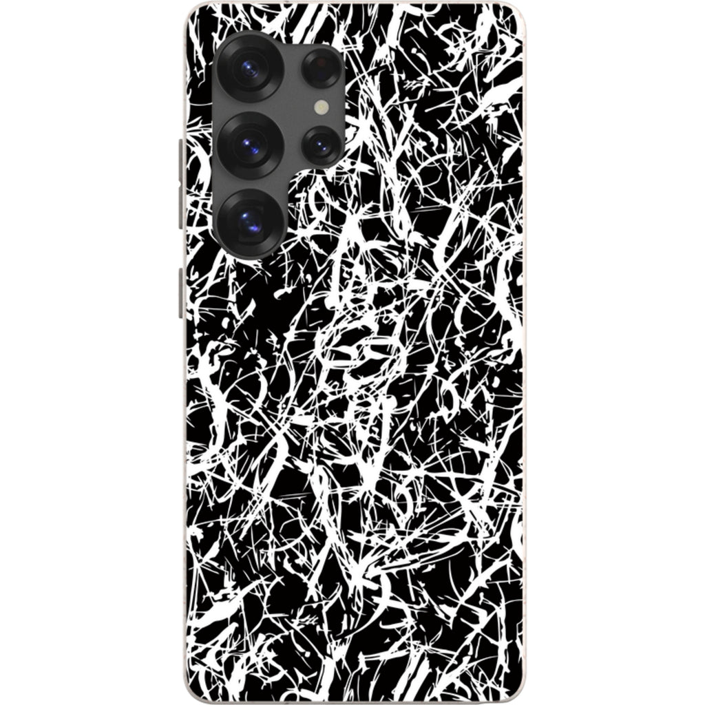 Black-White Grunge — S25 Ultra Samsung Galaxy Bio-degradable Case — Finnaij
