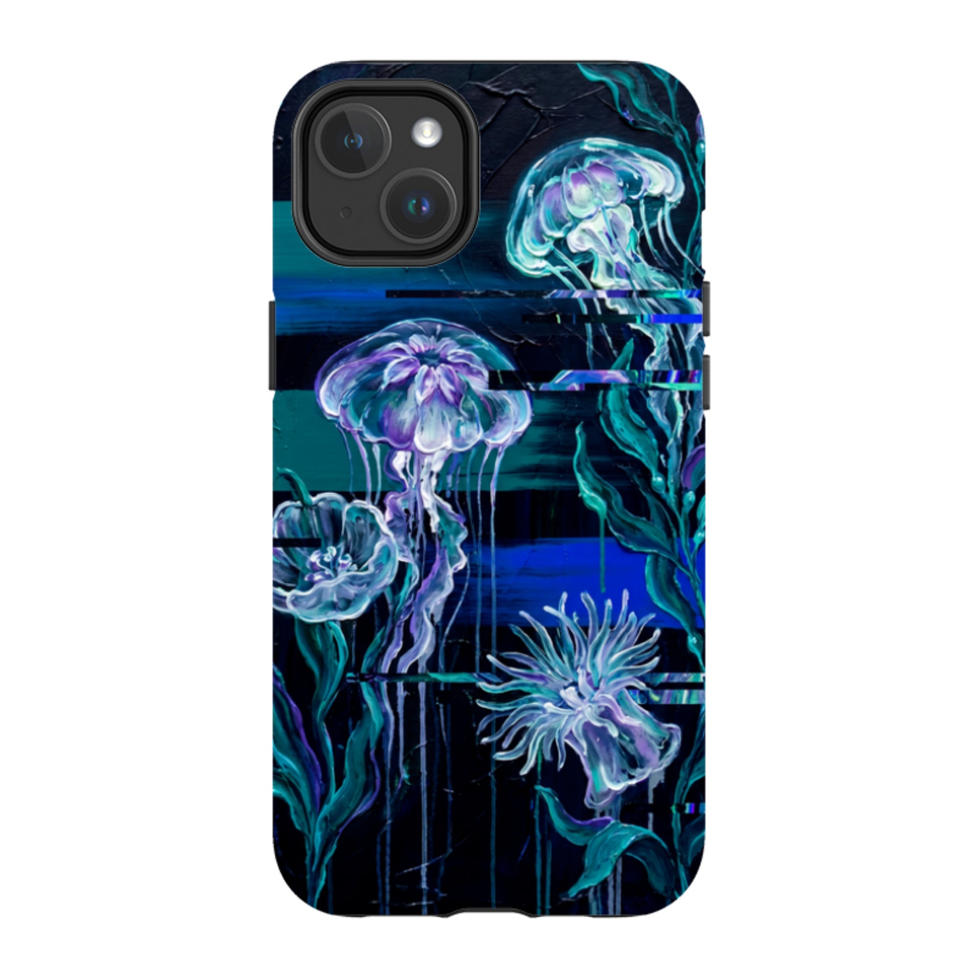 Deep-Sea Underwater Botanical Fantasy by Frida Lövström — iPhone 14 Plus Magsafe Tough Case — Finnaij