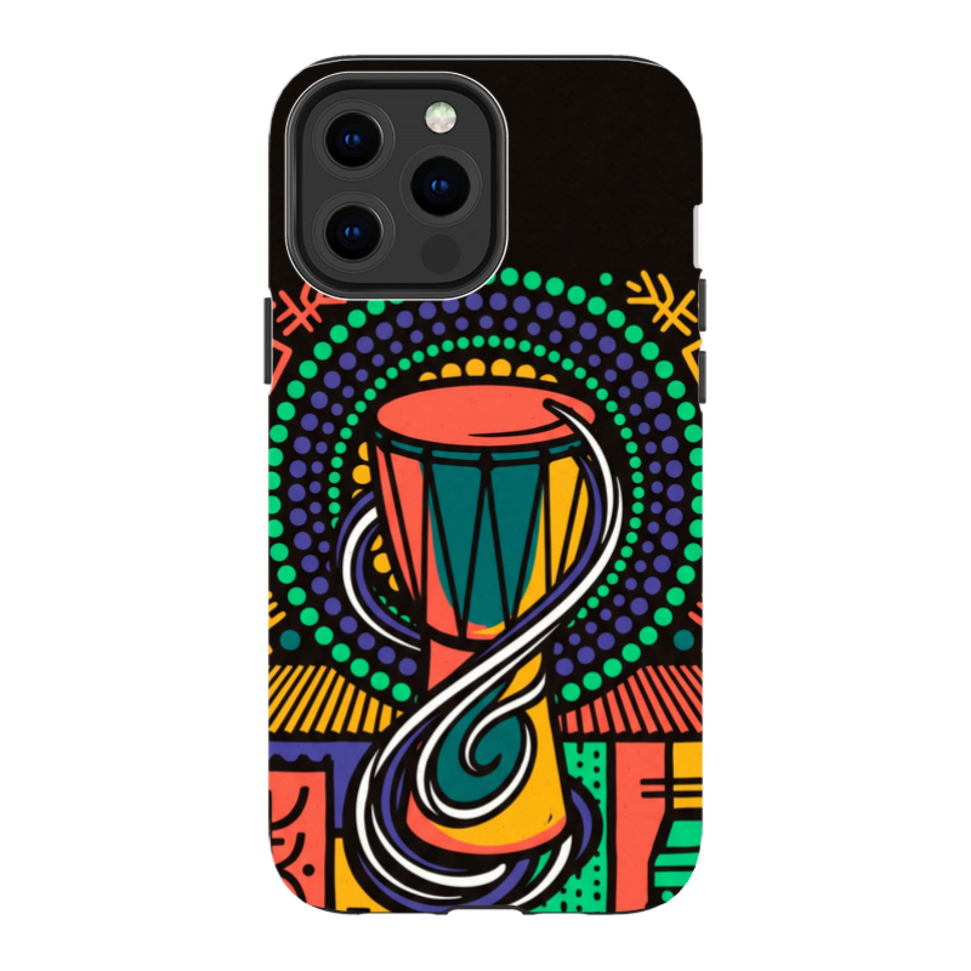 Talking Drum Halo by Ada Okoye - iPhone Tough Case