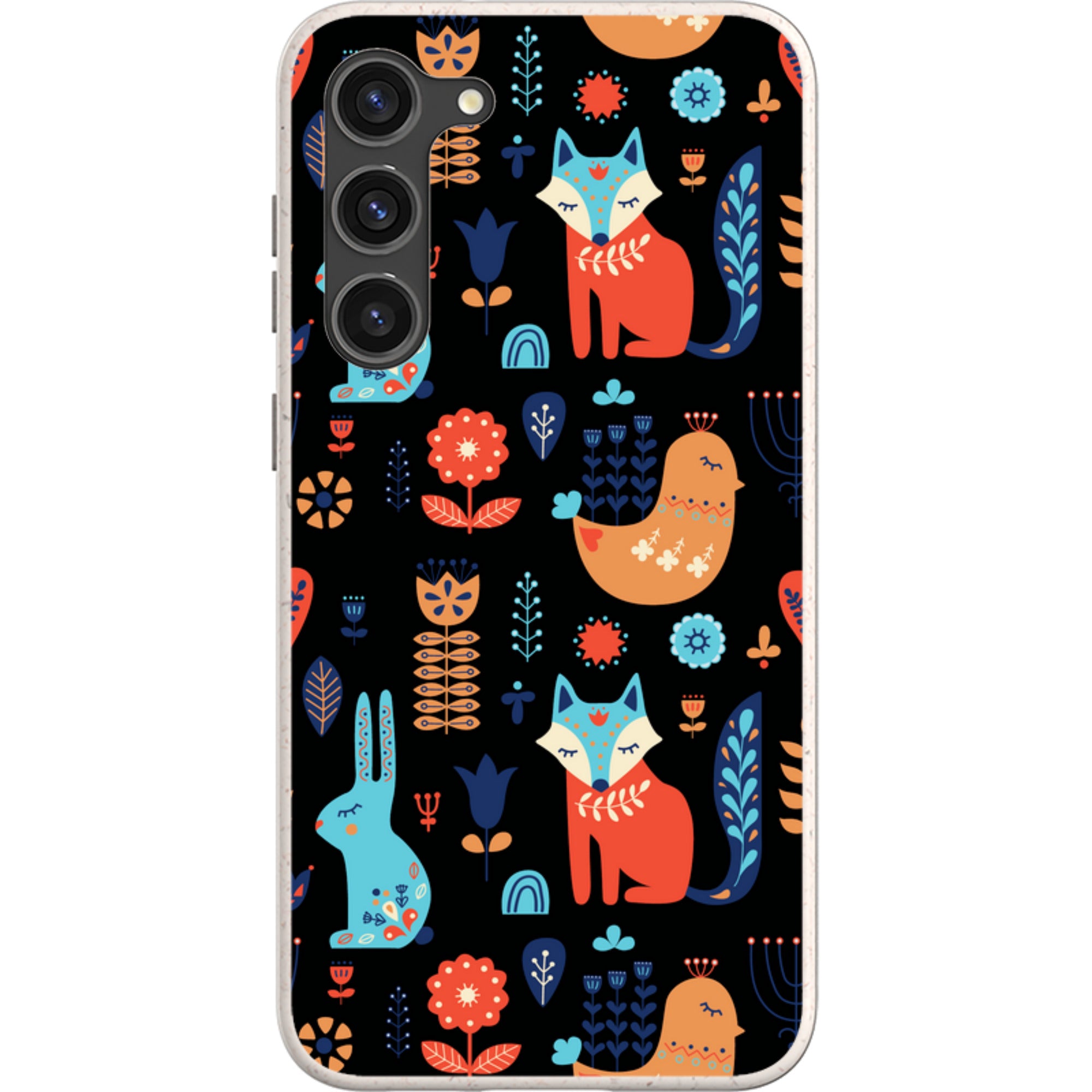 Nordic Ornament Black — Samsung Galaxy Bio-degradable Case — Finnaij