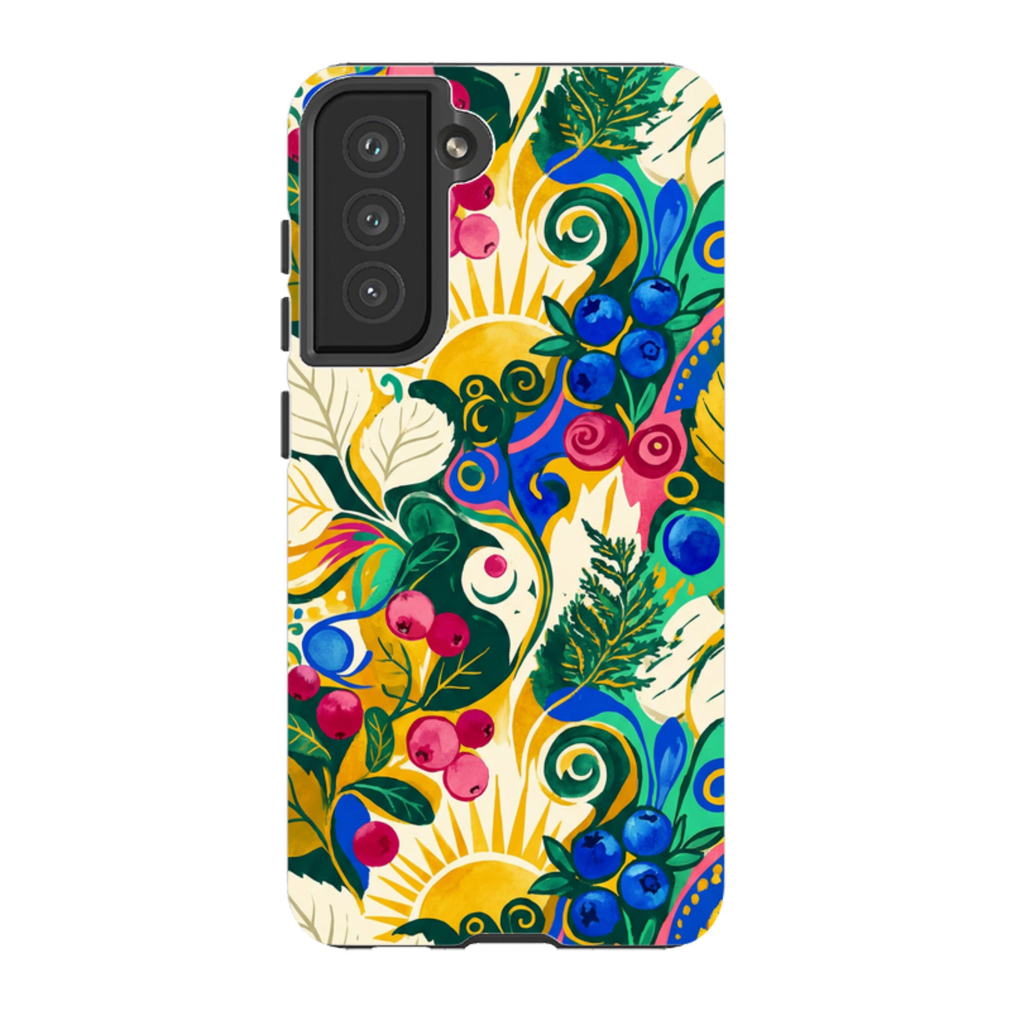 Berry Meadow Glow by Aino Kallio — Samsung Galaxy Tough Case — Finnaij