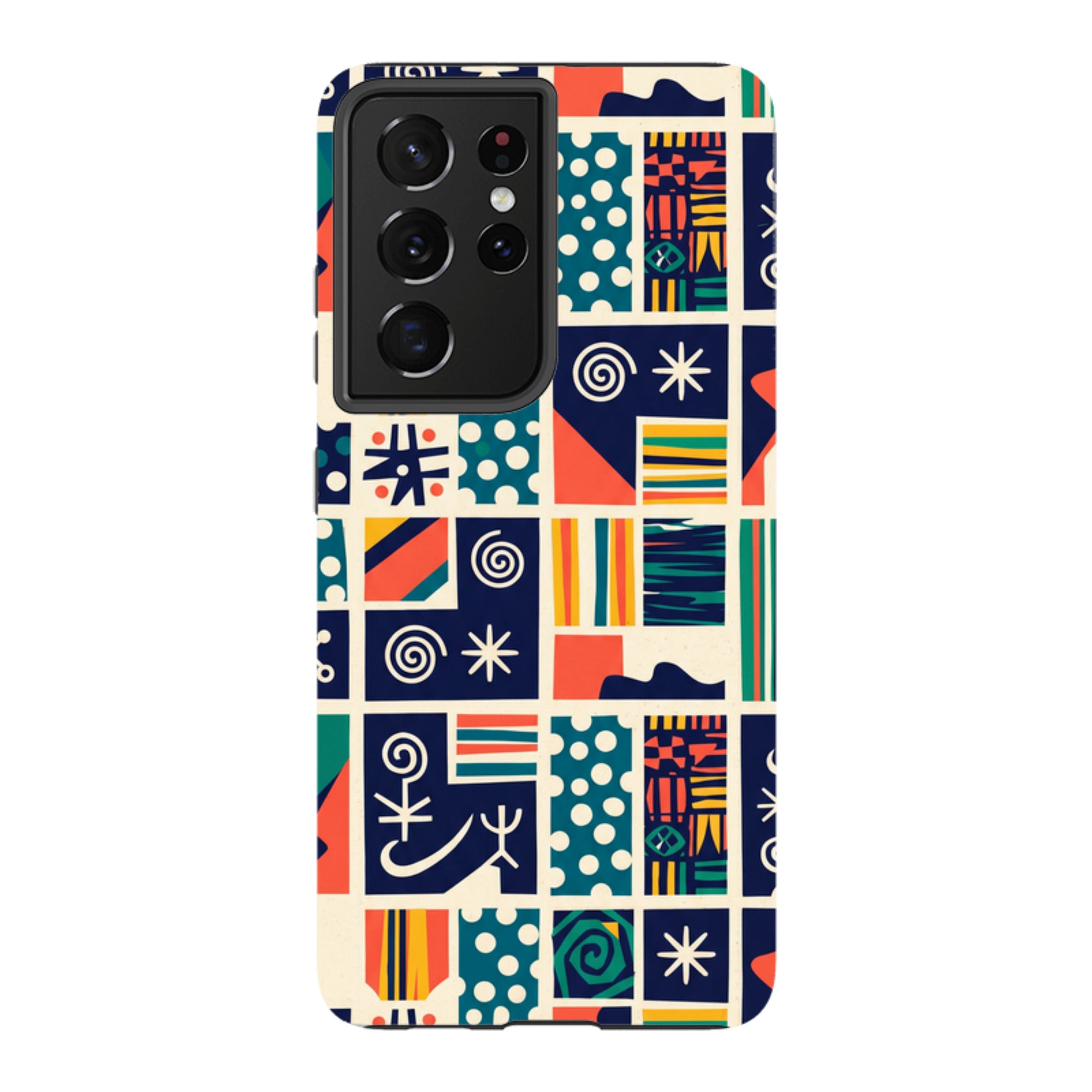 Coastal Indigo Tiles by Ada Okoye - Samsung Tough Case