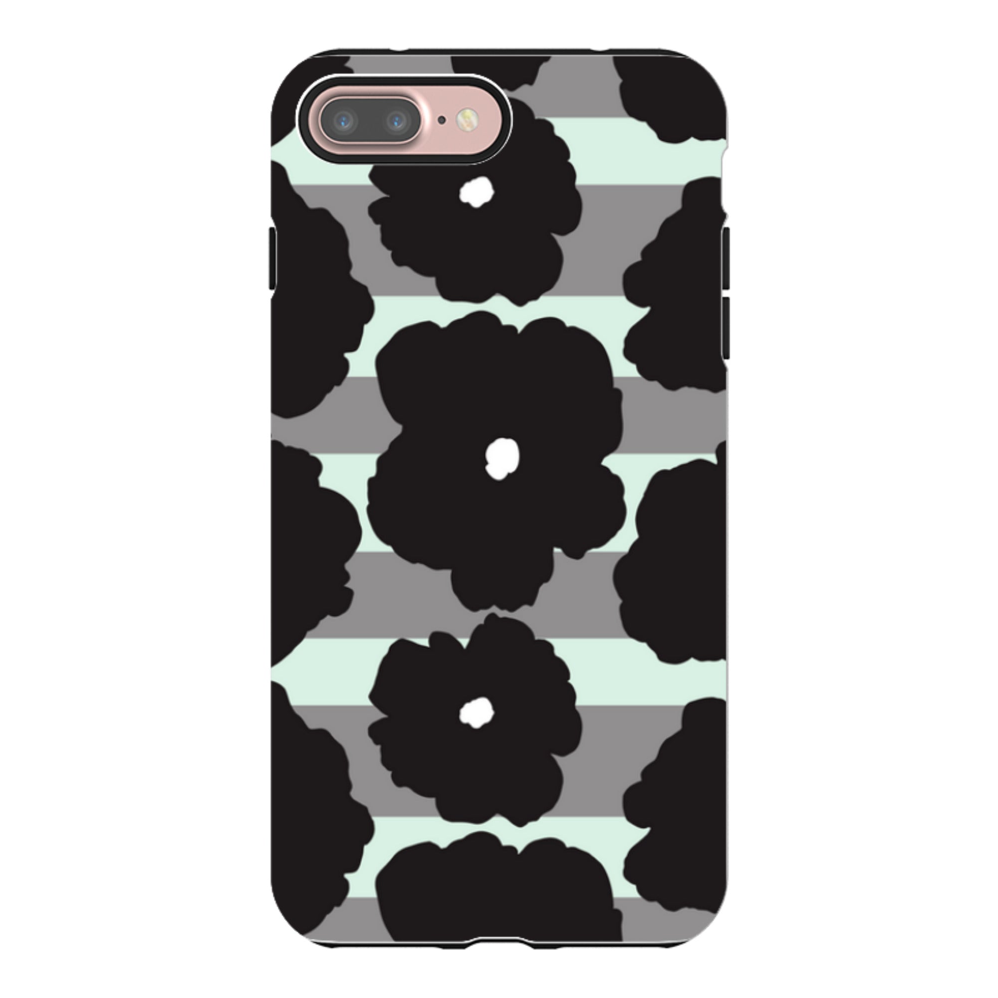 Bold Floral Black - iPhone Tough Case