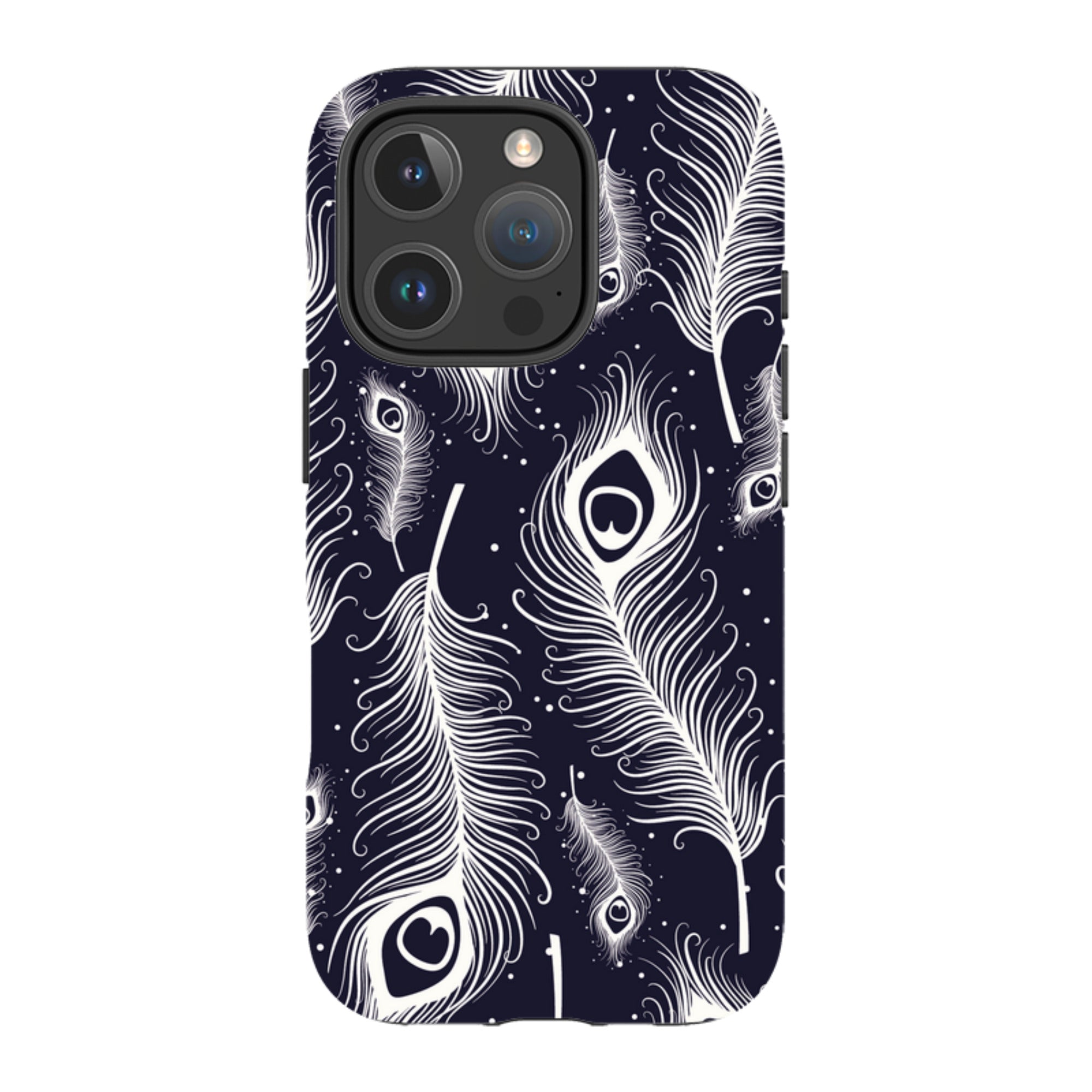 Feathers in Bloom — Apple iPhone Tough Case — Finnaij