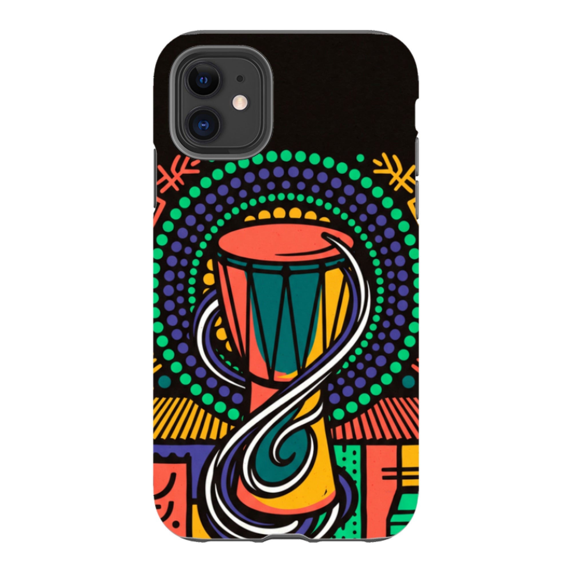 Talking Drum Halo by Ada Okoye - iPhone Tough Case