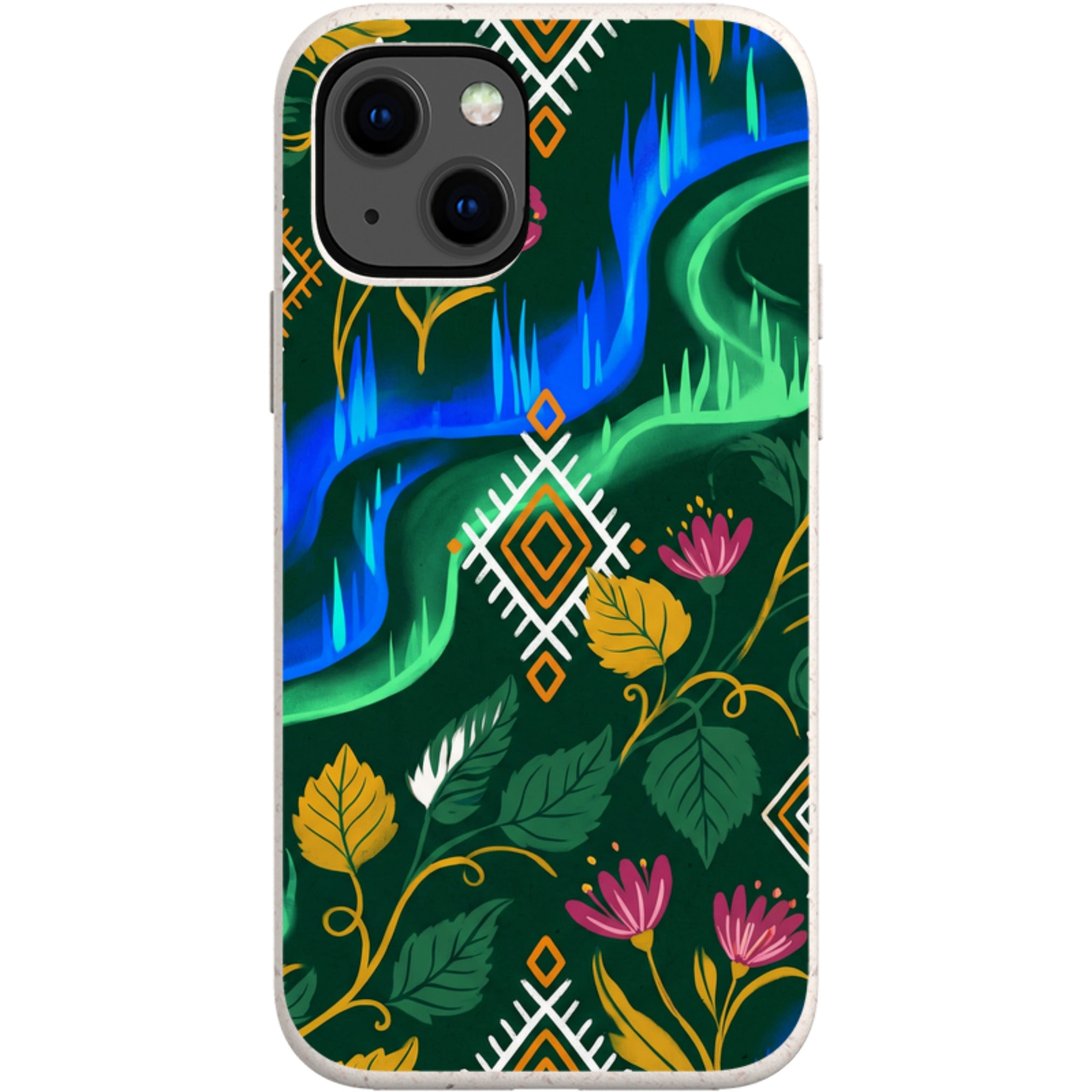Aurora Birch Bloom by Aino Kallio — iPhone 13 Mini iPhone Bio-degradable Case — Finnaij