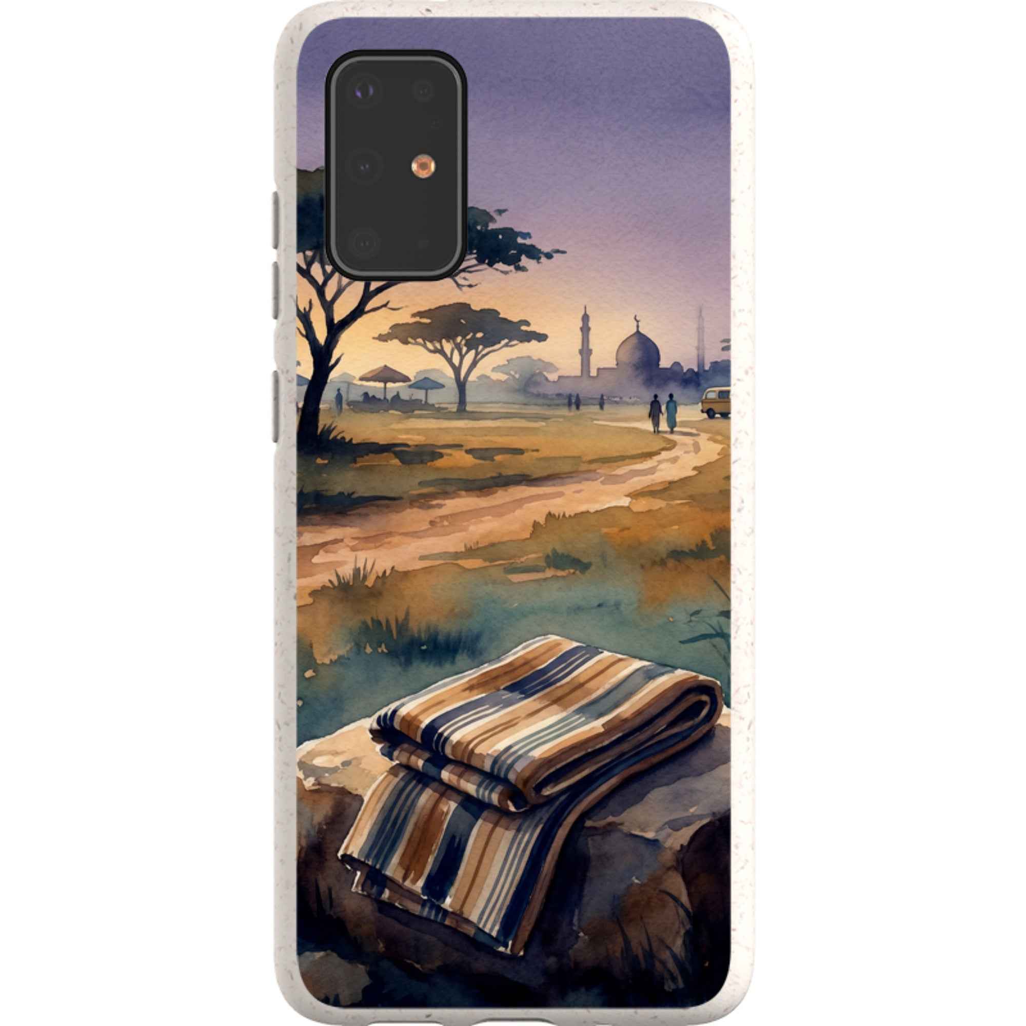 Aso-Oke Accent in the Landscape by Tobi Akinyemi - Samsung Galaxy Bio-degradable Case