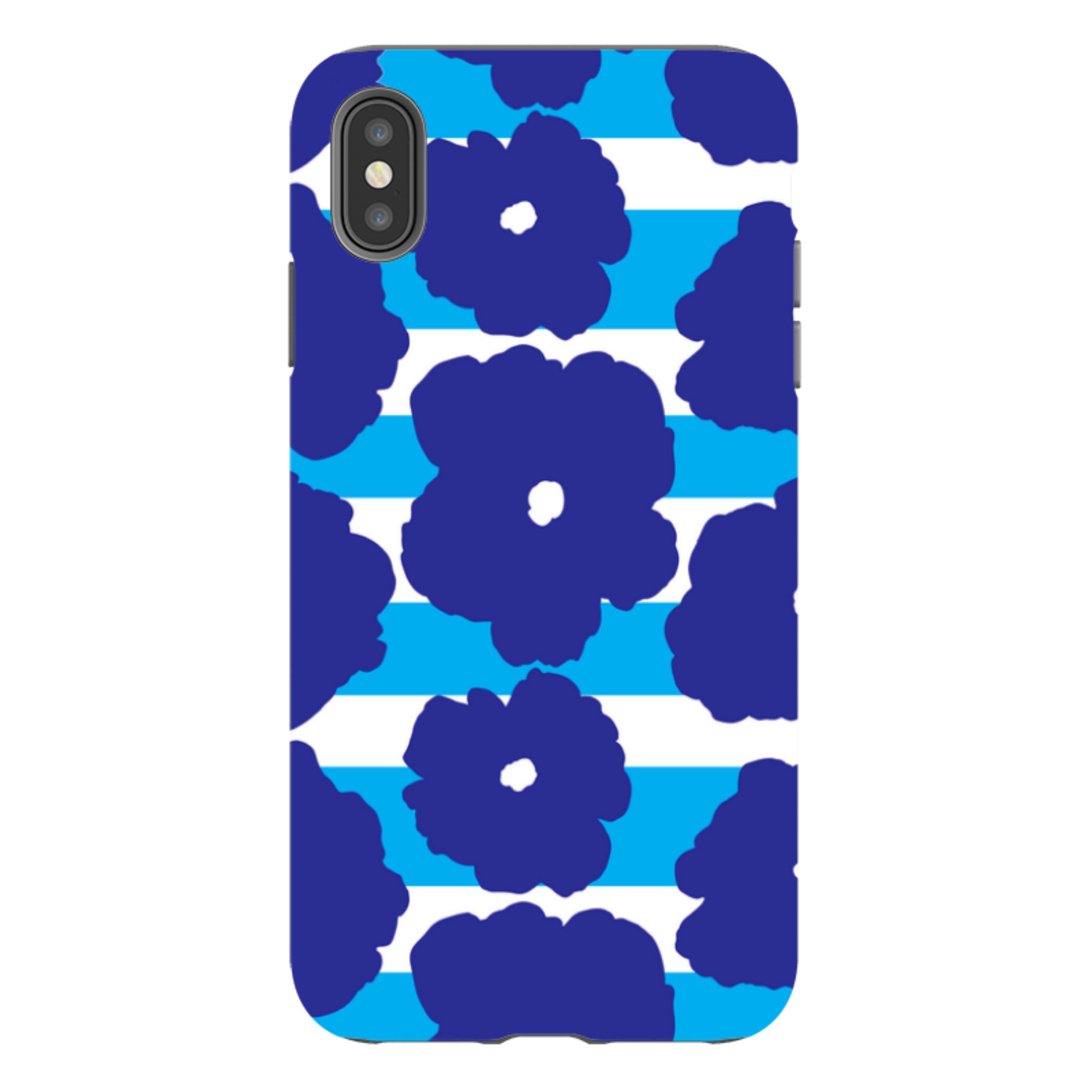 Bold Floral Blue - iPhone Tough Case