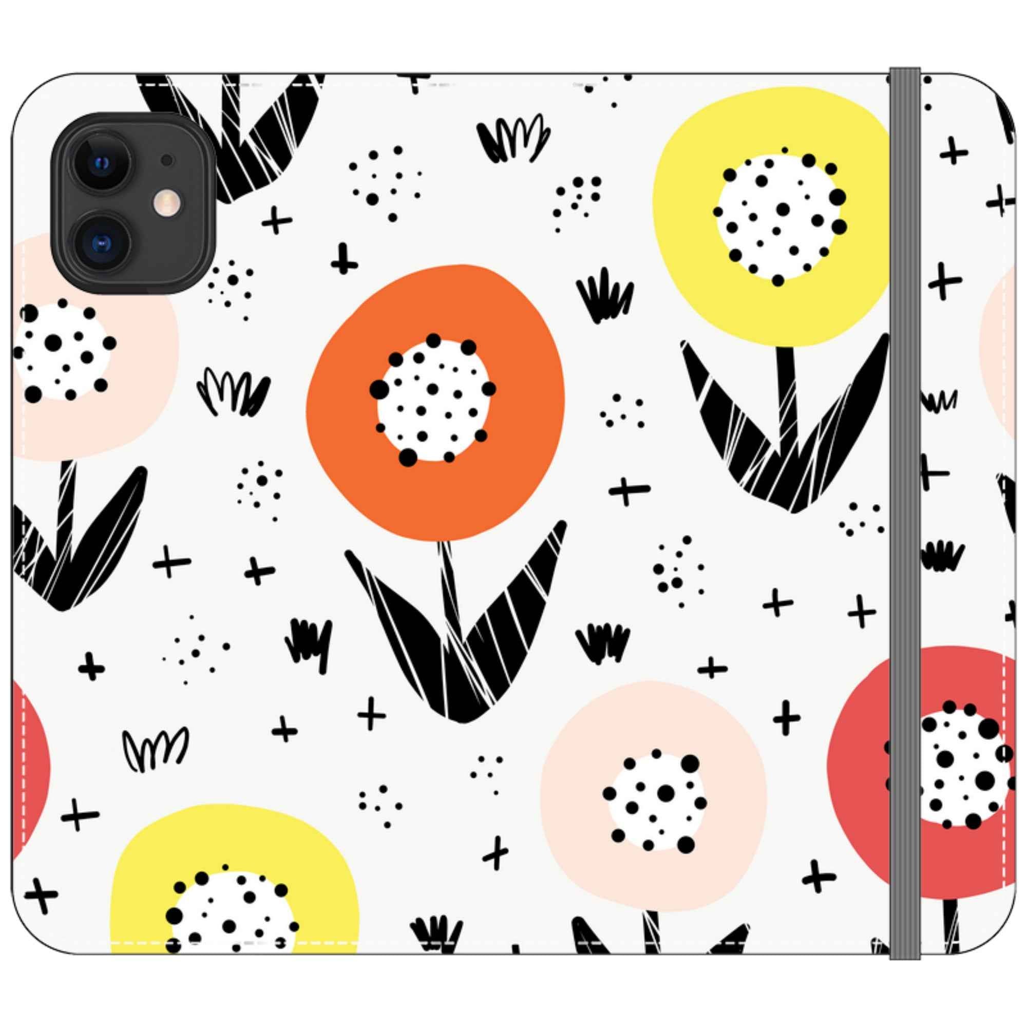 Botanical Doodle — iPhone 11 Wallet Case — Finnaij