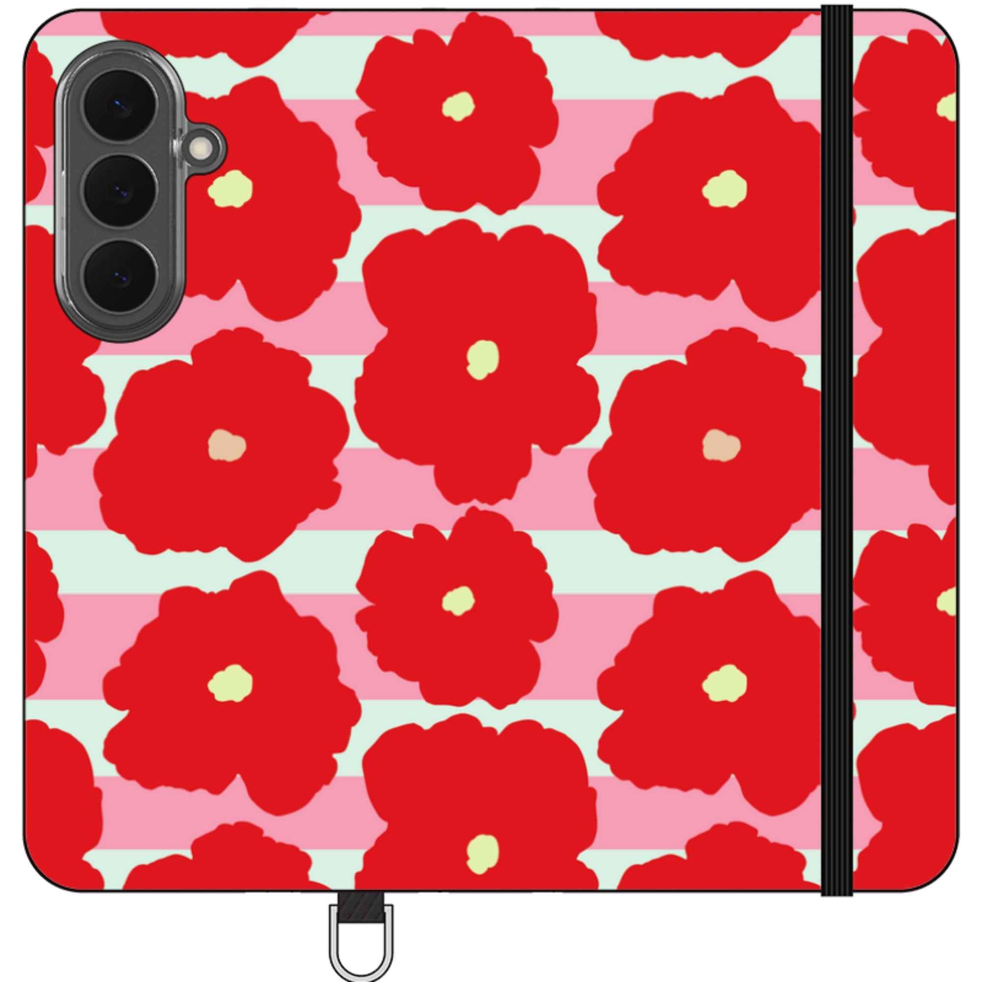 Bold Floral — Apple Folio Wallet Case — Finnaij