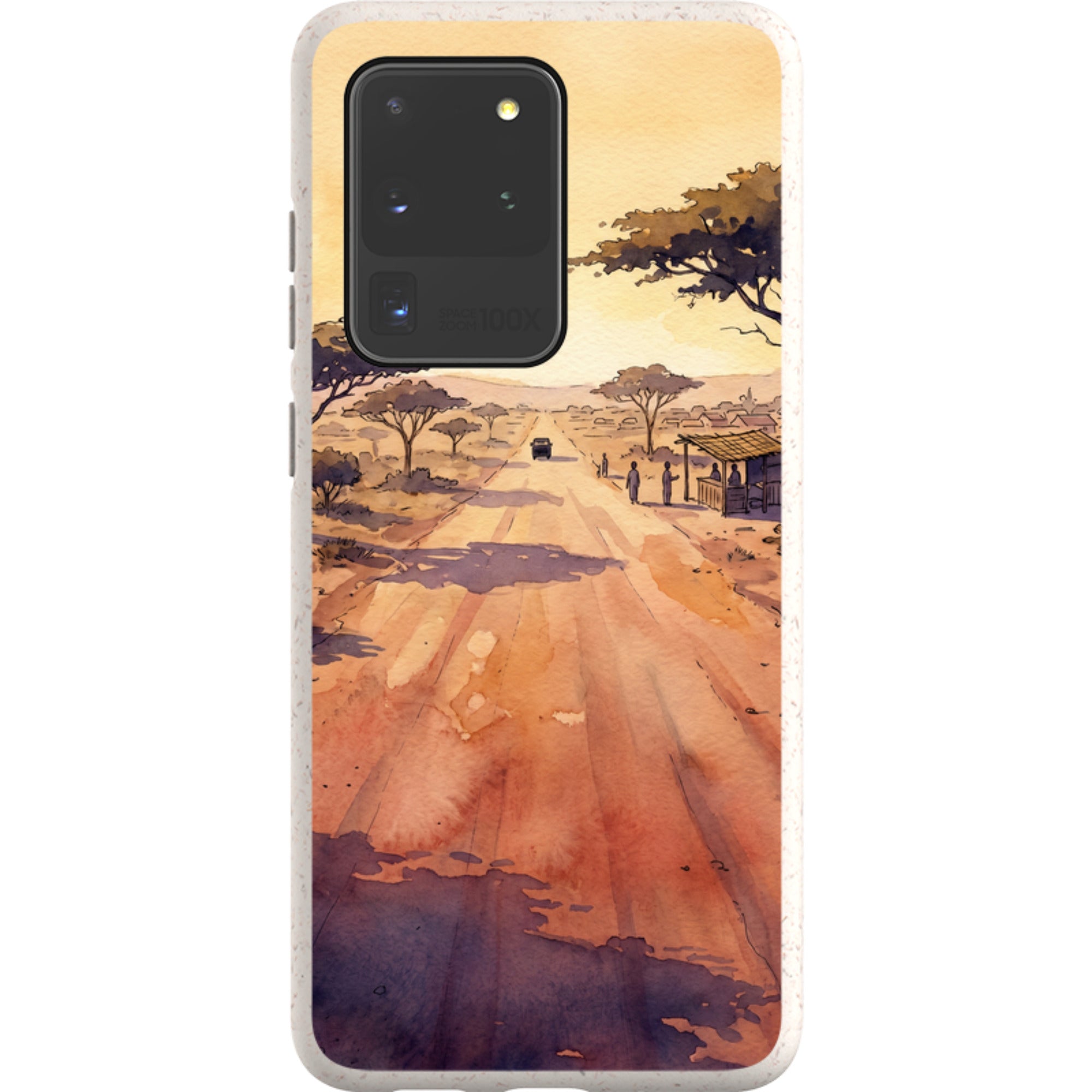 Laterite Road Golden Hour by Tobi Akinyemi — Galaxy Bio-degradable Case for Samsung Galaxy — Finnaij