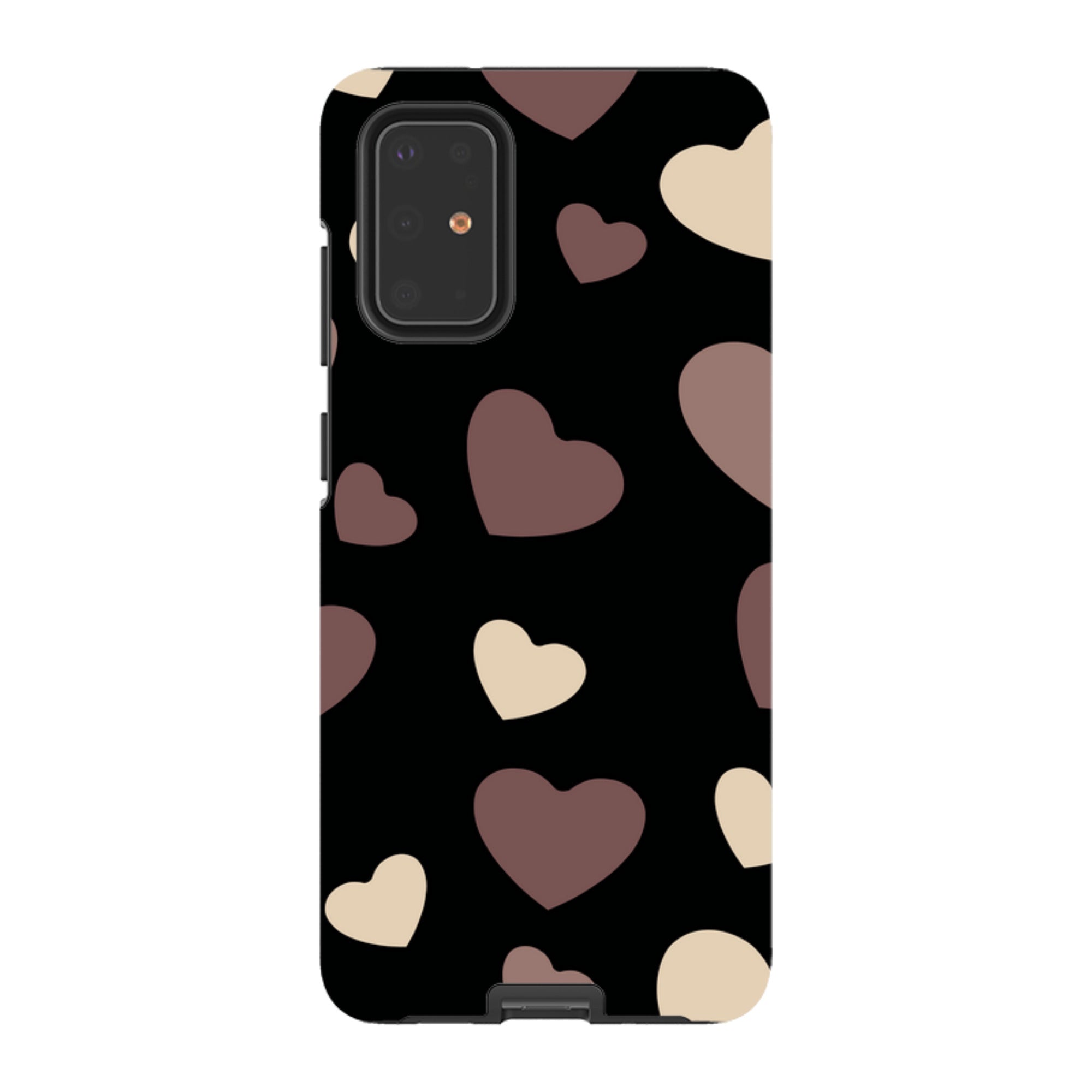 White & Black Hearts - Samsung Tough Case