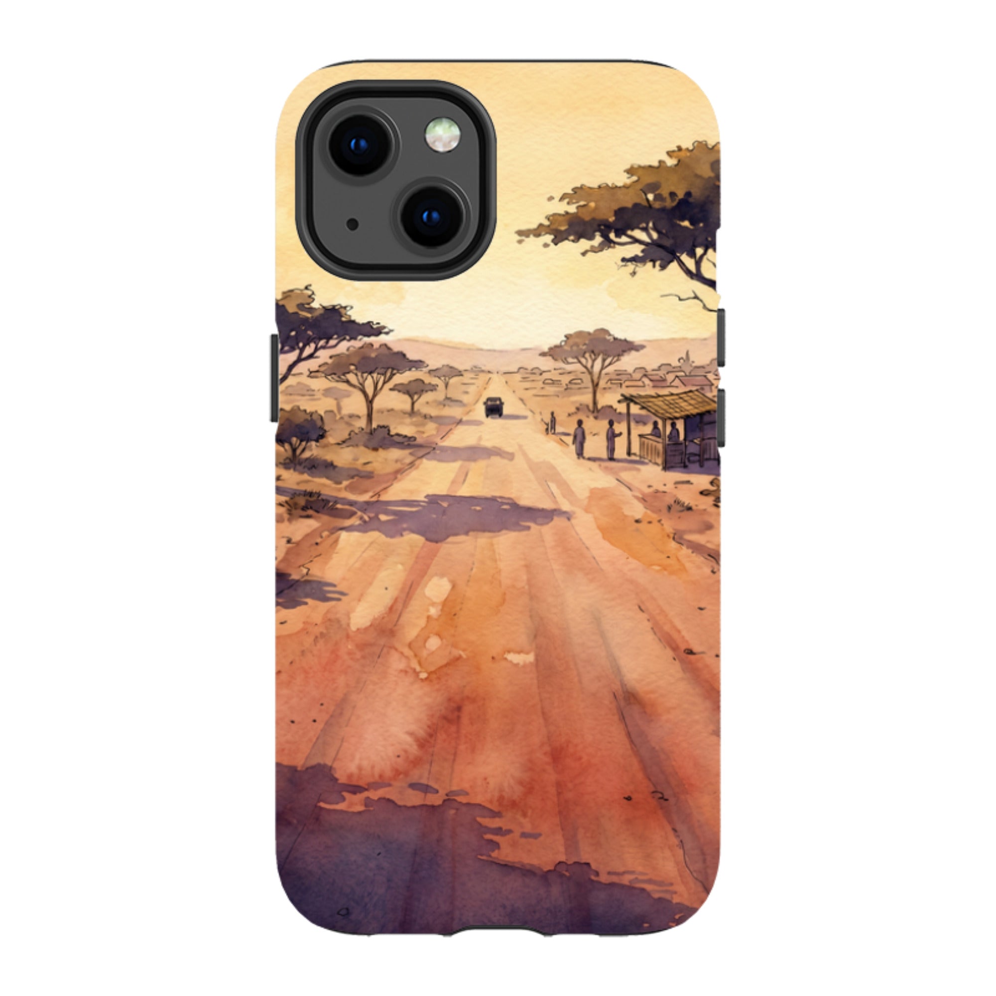 Laterite Road Golden Hour by Tobi Akinyemi — MagSafe Tough Case for iPhone — Finnaij