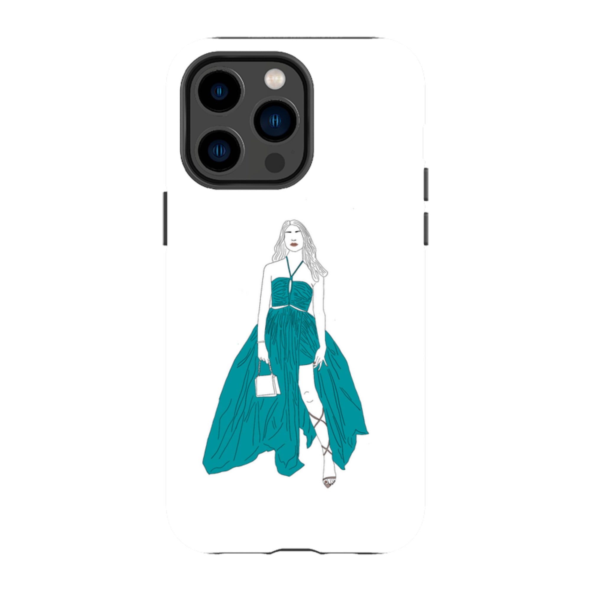 Blue Dress by Keagan Haight — Apple iPhone Tough Case — Finnaij