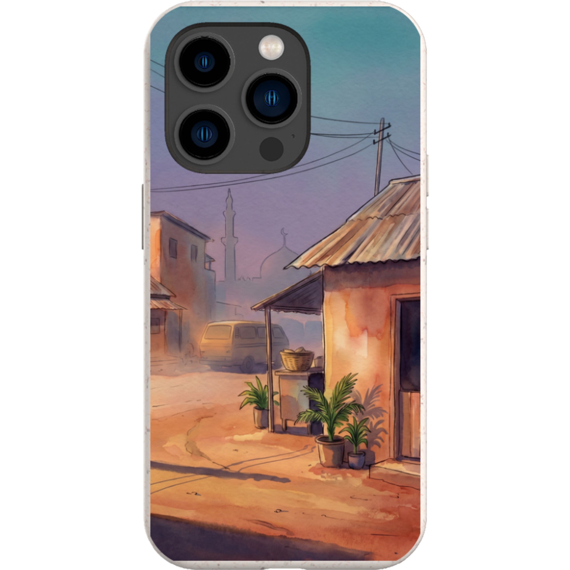 City Edge Quiet Street by Tobi Akinyemi — iPhone 14 Pro iPhone Bio-degradable Case — Finnaij