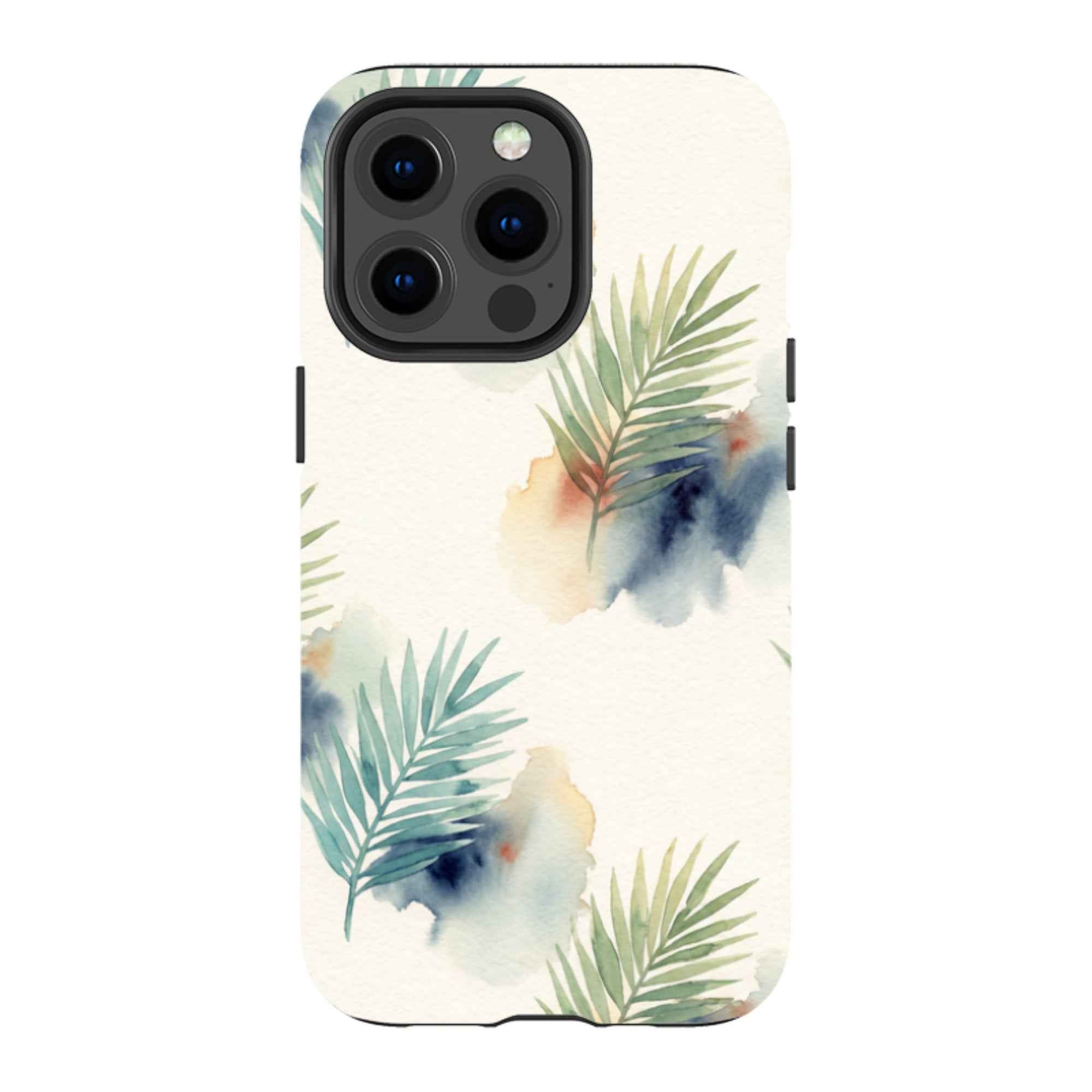 Palm Frond Breeze Pattern by Tobi Akinyemi - iPhone MagSafe Tough Case