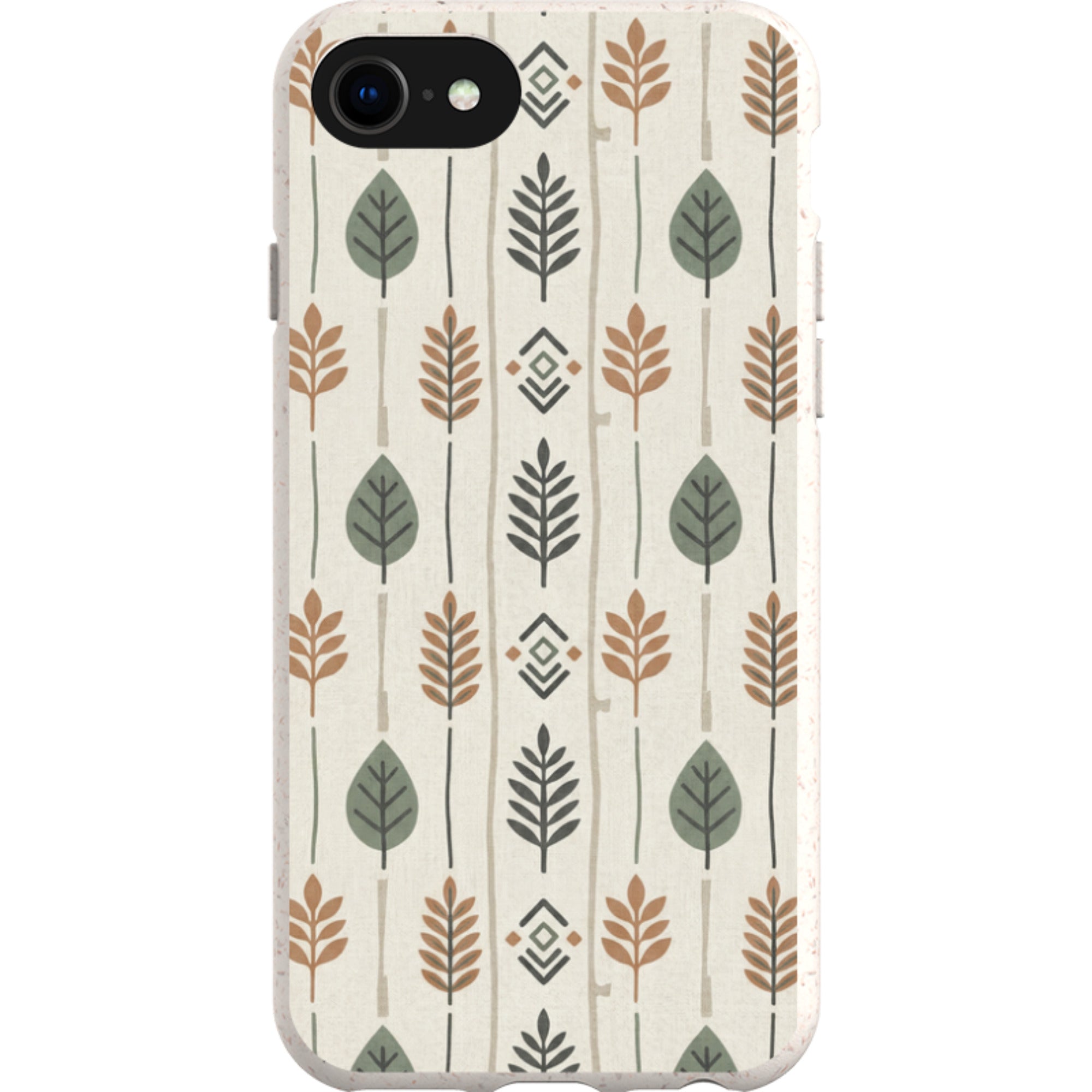 Birch and Linen Pattern by Elsi Vaarala — iPhone SE3 iPhone Bio-degradable Case — Finnaij