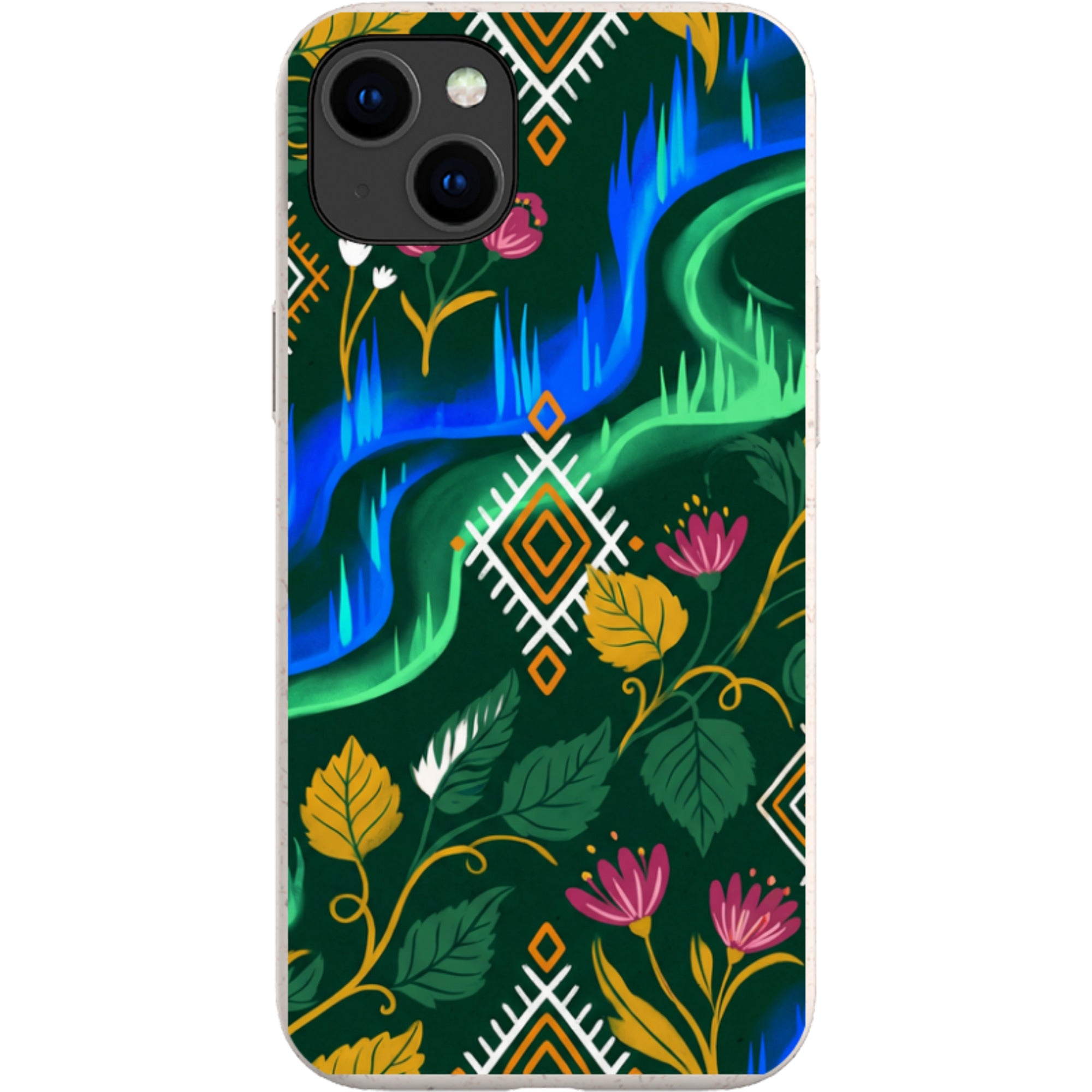 Aurora Birch Bloom by Aino Kallio — iPhone 15 Plus iPhone Bio-degradable Case — Finnaij