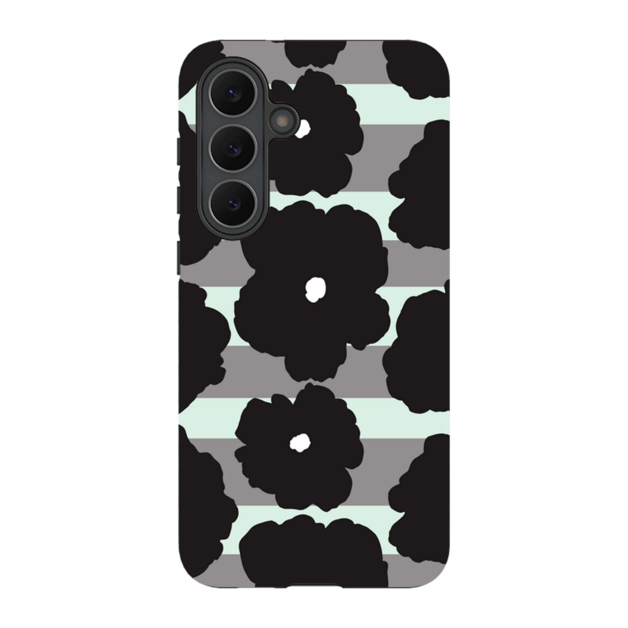 Bold Floral Black — Tough Case for Samsung Galaxy — Finnaij