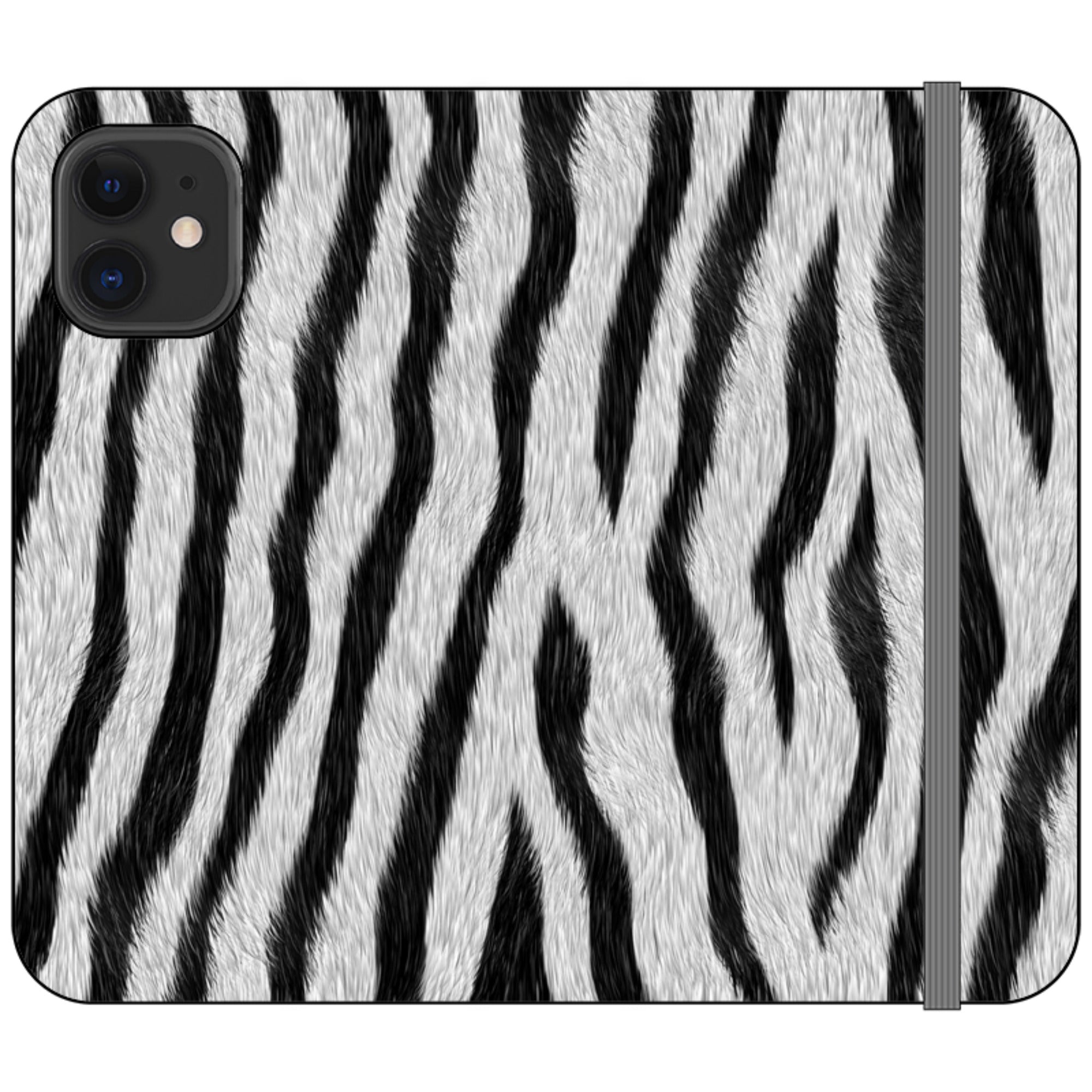 Zebra Groove - Folio Wallet Case - Finnaij