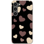 White & Black Hearts — Samsung Galaxy Bio-degradable Case — Finnaij