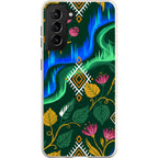 Aurora Birch Bloom by Aino Kallio — S21 Samsung Galaxy Bio-degradable Case — Finnaij