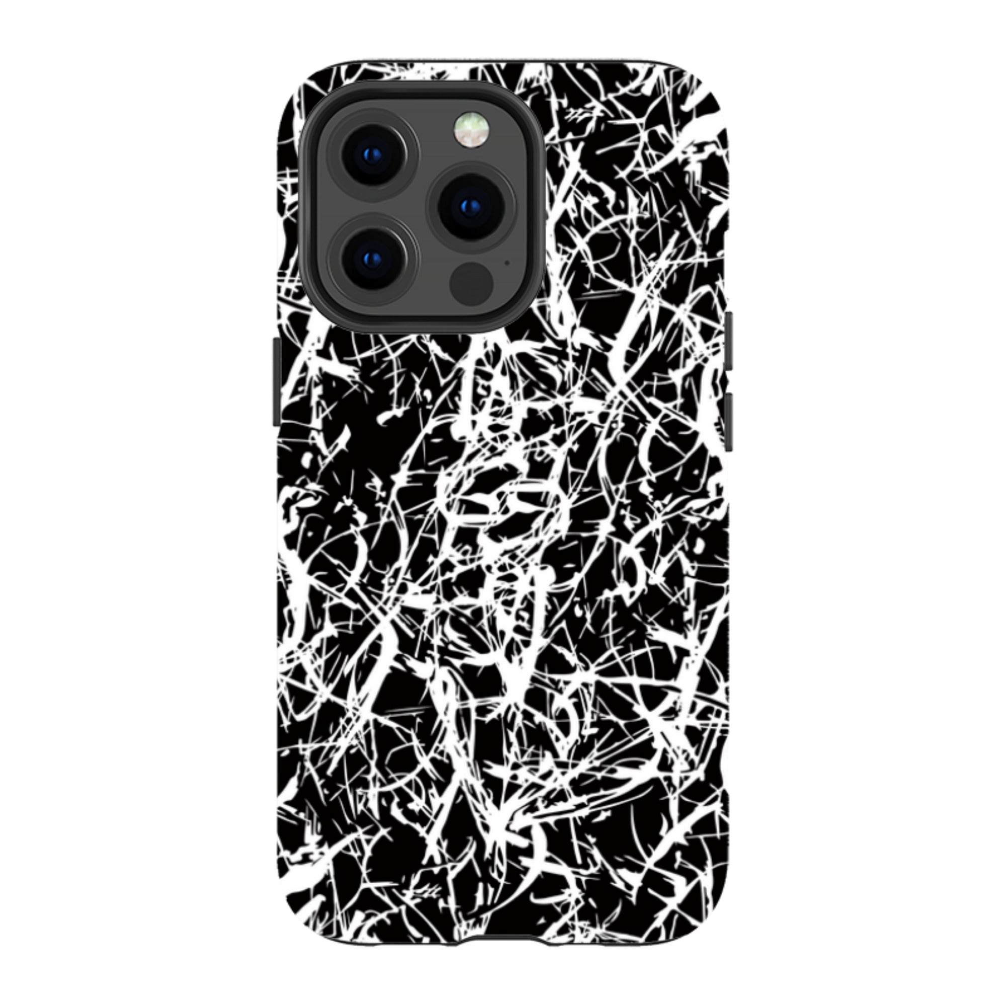 Black-White Grunge — iPhone 13 Pro Magsafe Tough Case — Finnaij