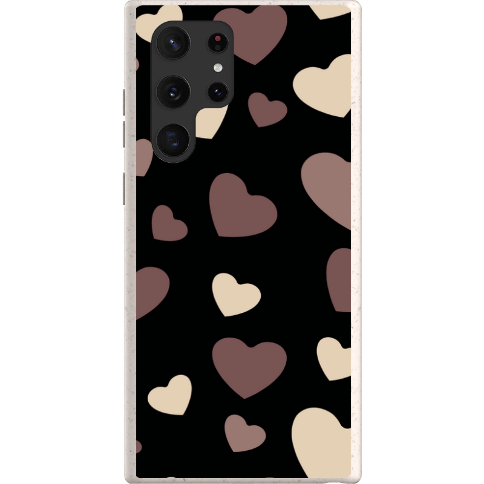 White & Black Hearts — Samsung Galaxy Bio-degradable Case — Finnaij