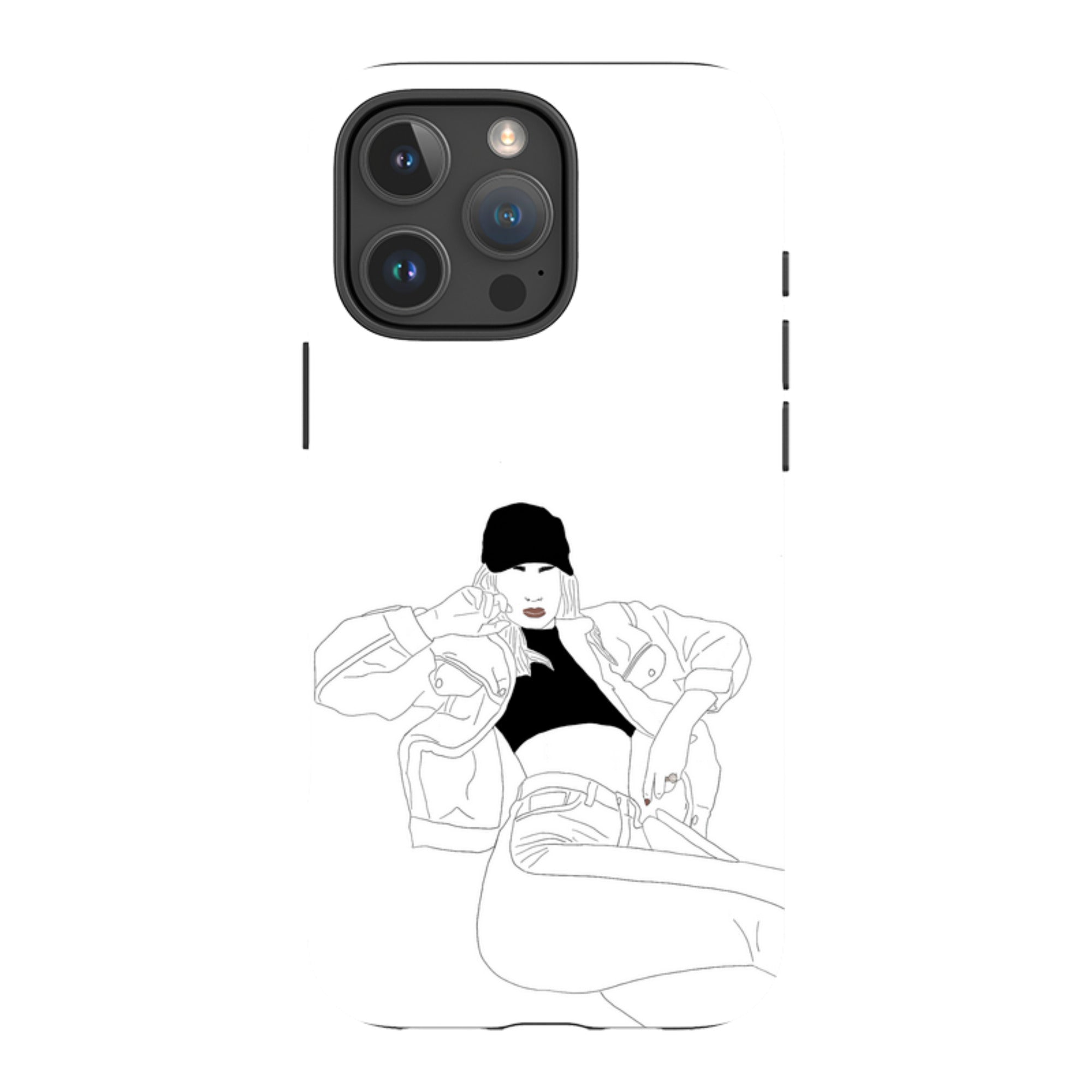 Black Cap by Keagan Haight — iPhone 16 Pro Max Magsafe Tough Case — Finnaij