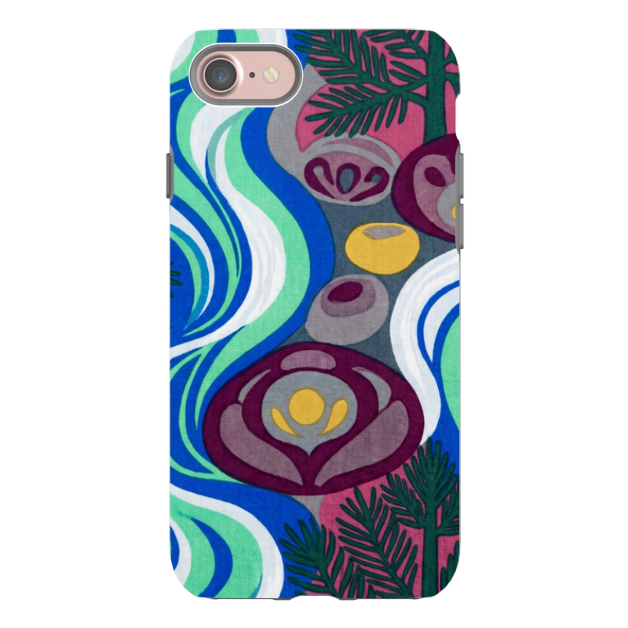 Sauna Bloom Motif by Aino Kallio — Apple iPhone Tough Case — Finnaij