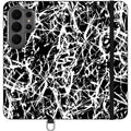 Black-White Grunge — Apple Folio Wallet Case — Finnaij