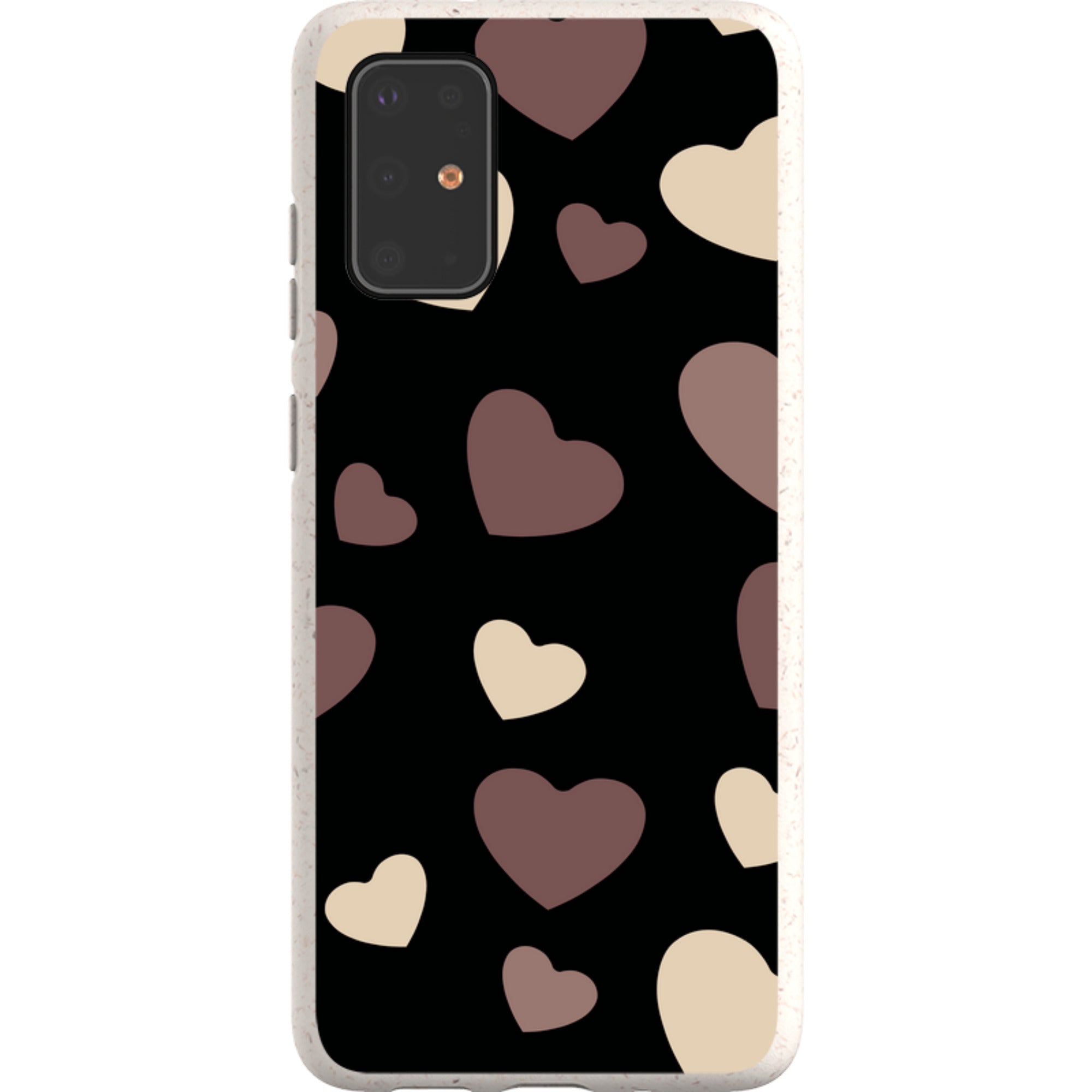 White & Black Hearts — Samsung Galaxy Bio-degradable Case — Finnaij