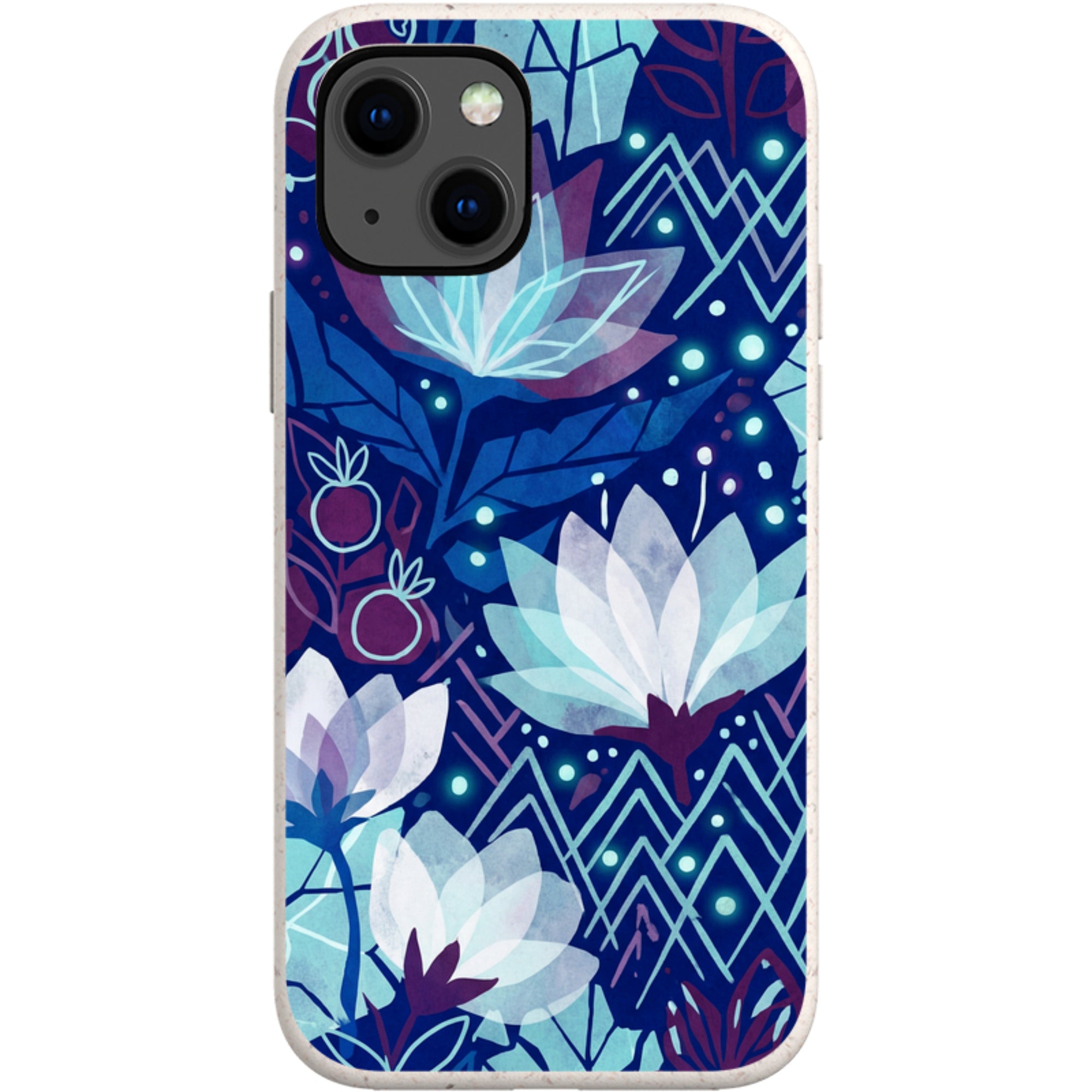 Frozen Lake Petals by Aino Kallio — iPhone 13 iPhone Bio-degradable Case — Finnaij
