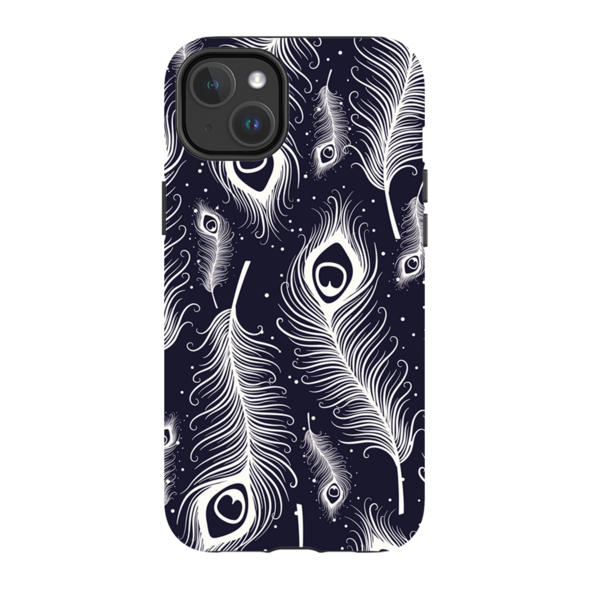 Feathers in Bloom — iPhone 14 Plus Magsafe Tough Case — Finnaij
