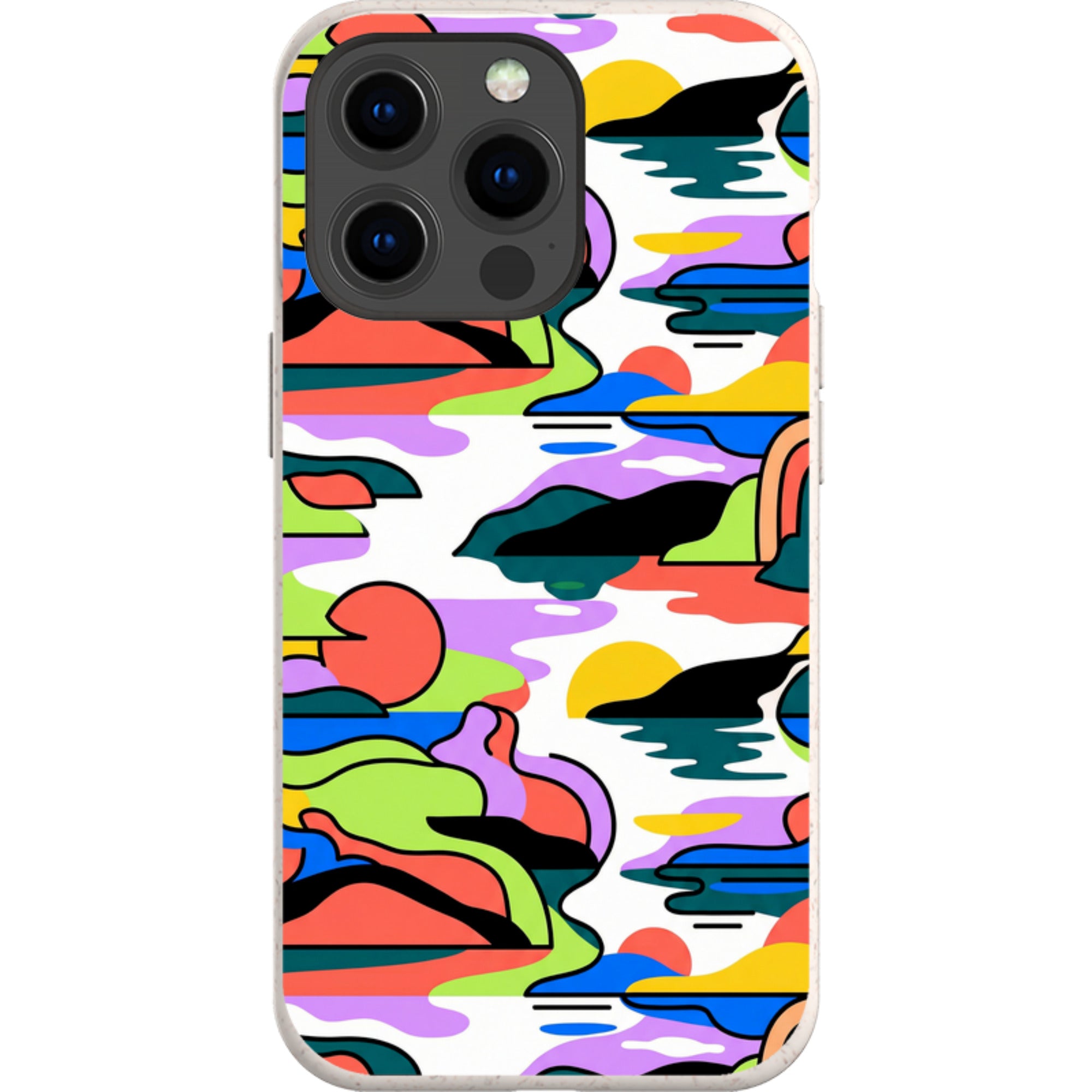 Archipelago Color Motion by Salla Niemi — iPhone 13 Pro iPhone Bio-degradable Case — Finnaij