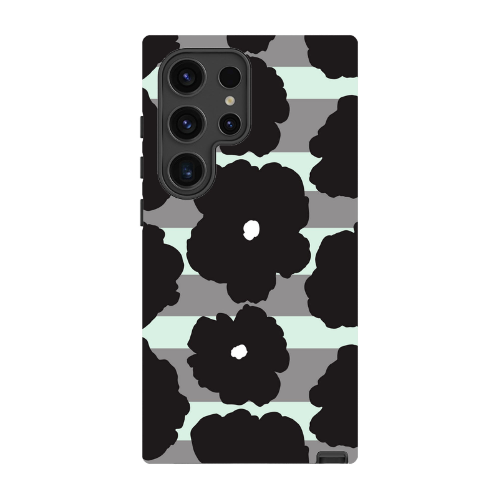 Bold Floral Black — Tough Case for Samsung Galaxy — Finnaij